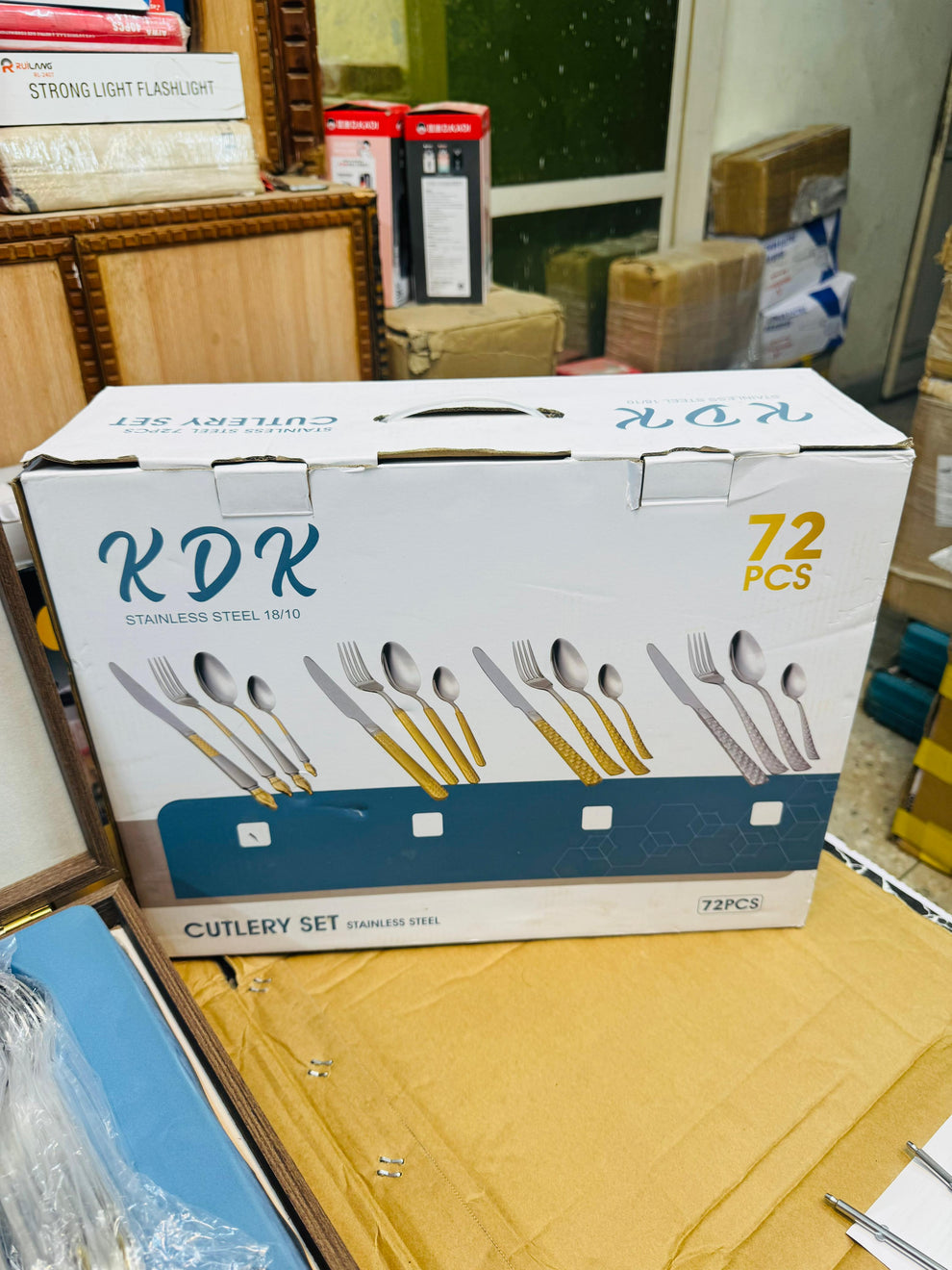 KDK 72pcs Luxury Stainless Steel Cutlery Set with Gift Box