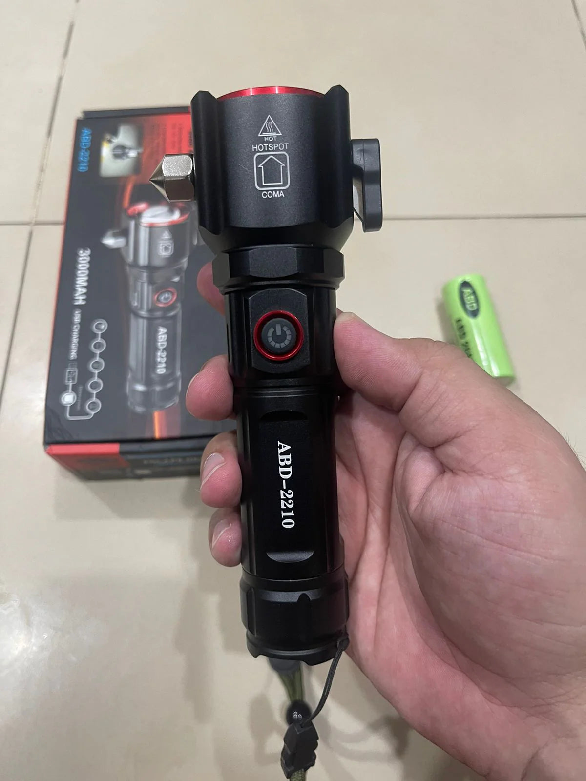 Multifunctional Most Powerful 4 in 1 Rechargeable Emergency Flashlight & Charging Bank