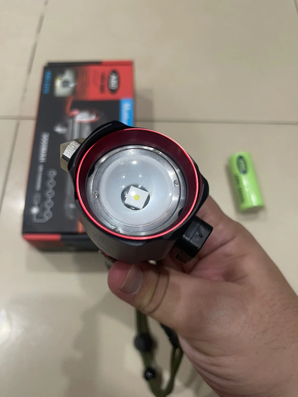 Multifunctional Most Powerful 4 in 1 Rechargeable Emergency Flashlight & Charging Bank
