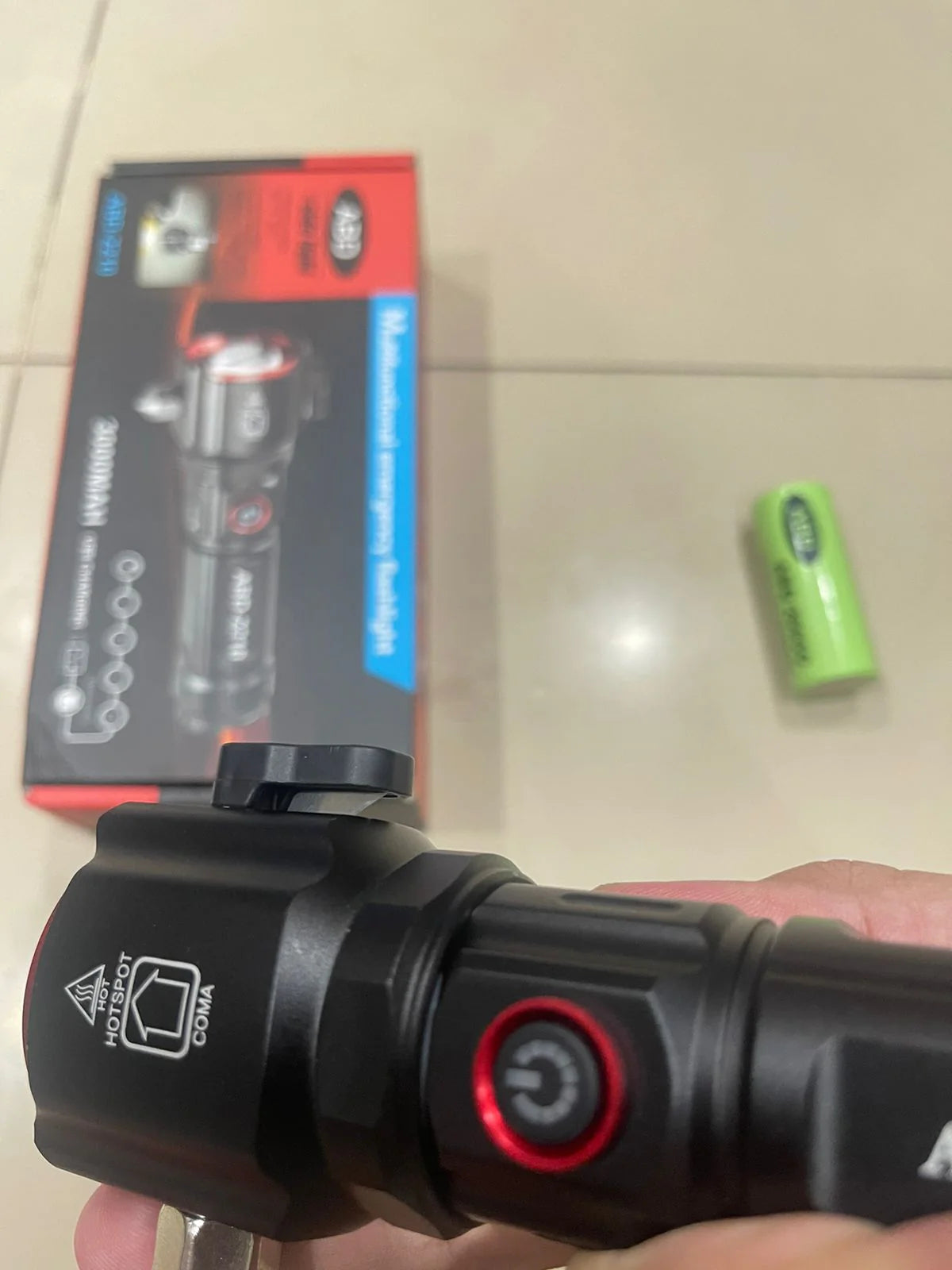 Multifunctional Most Powerful 4 in 1 Rechargeable Emergency Flashlight & Charging Bank