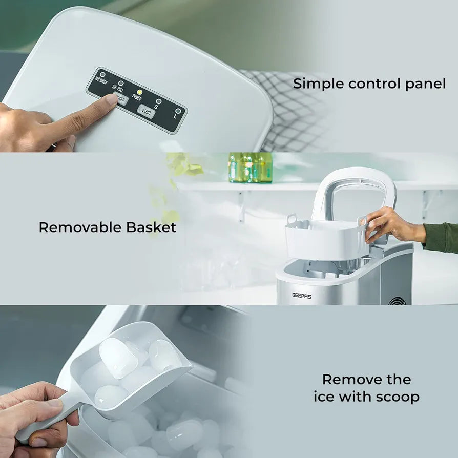 Geepas Portable Automatic Ice Maker 63015
