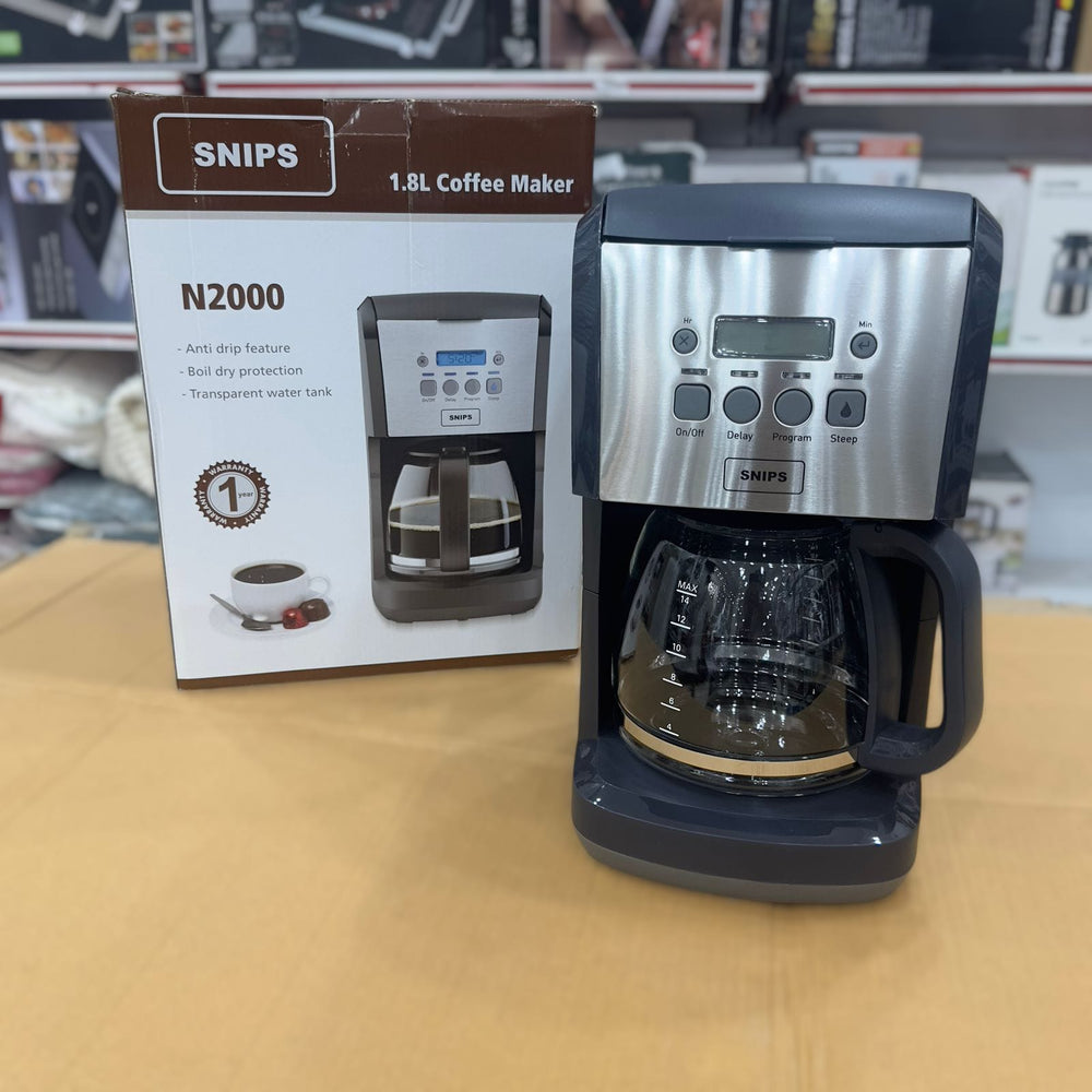 Snips 1.8L Black Coffee Maker N2000