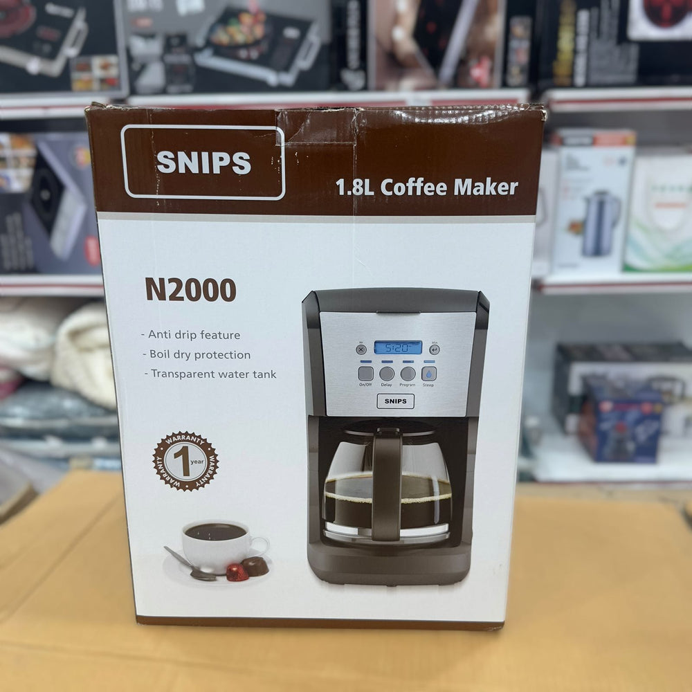 Snips 1.8L Black Coffee Maker N2000