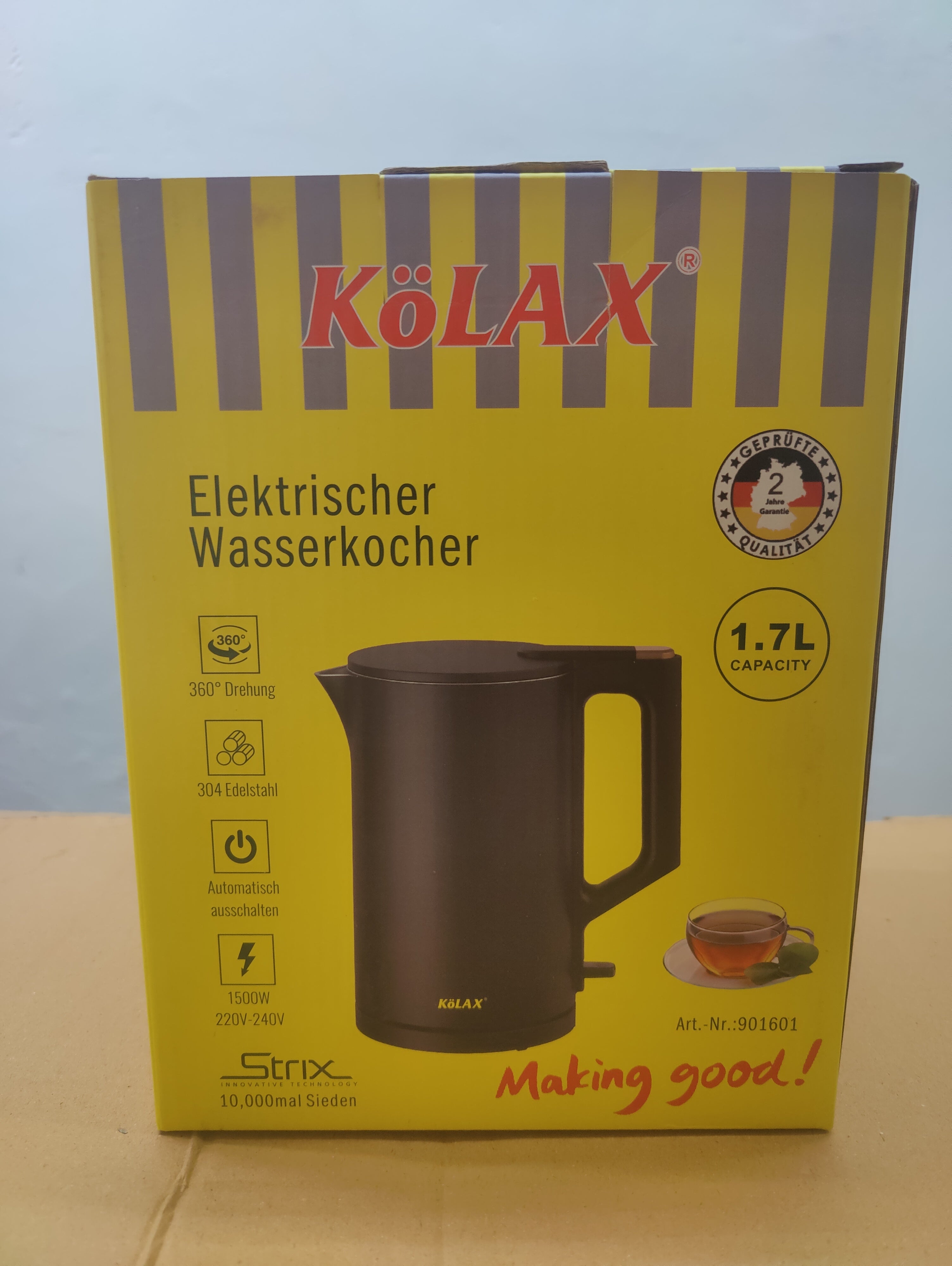 Imported Kolax Electric Kettle - 1.7 Liter