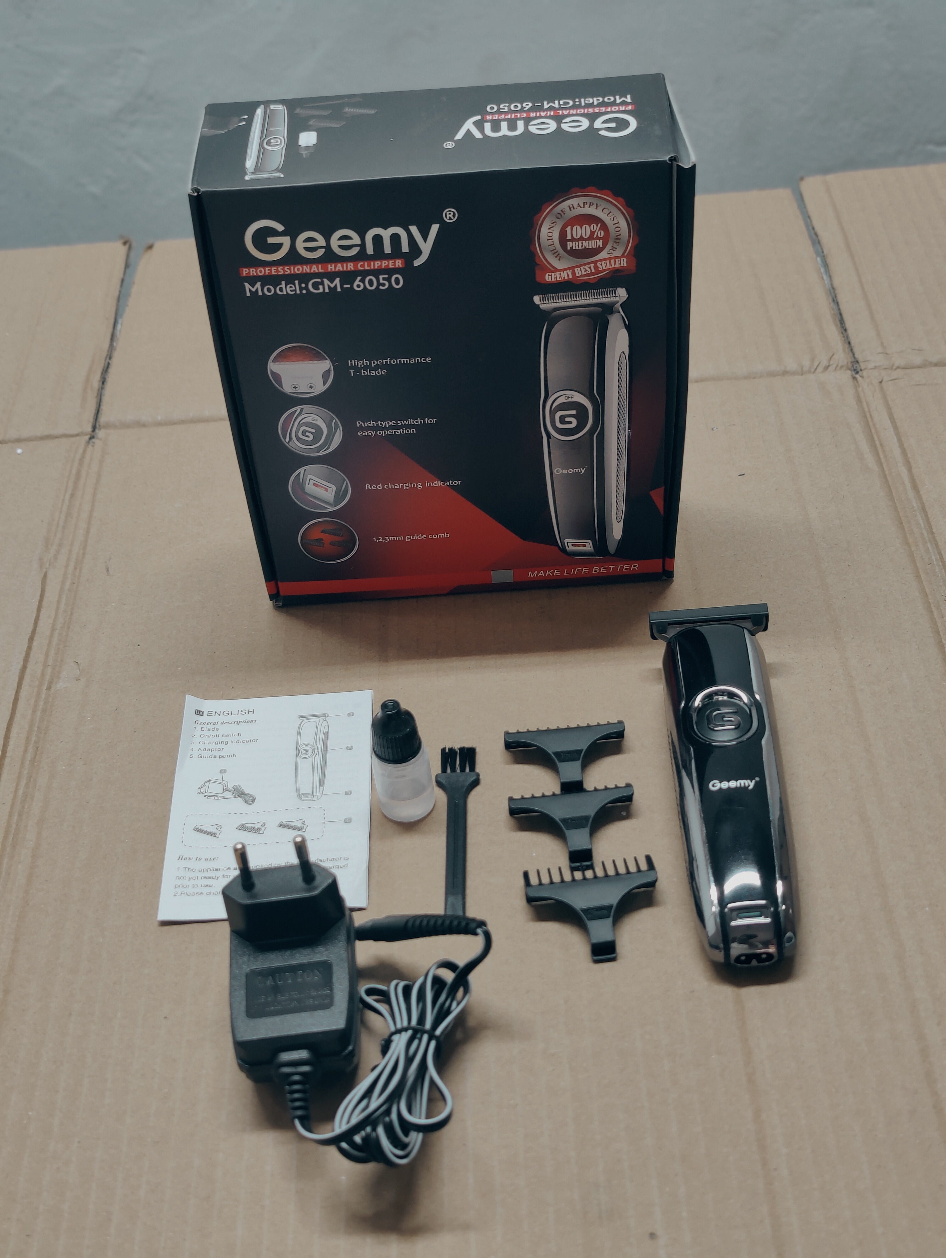 Geemy Gm6050 Professional Men Hair Trimmer