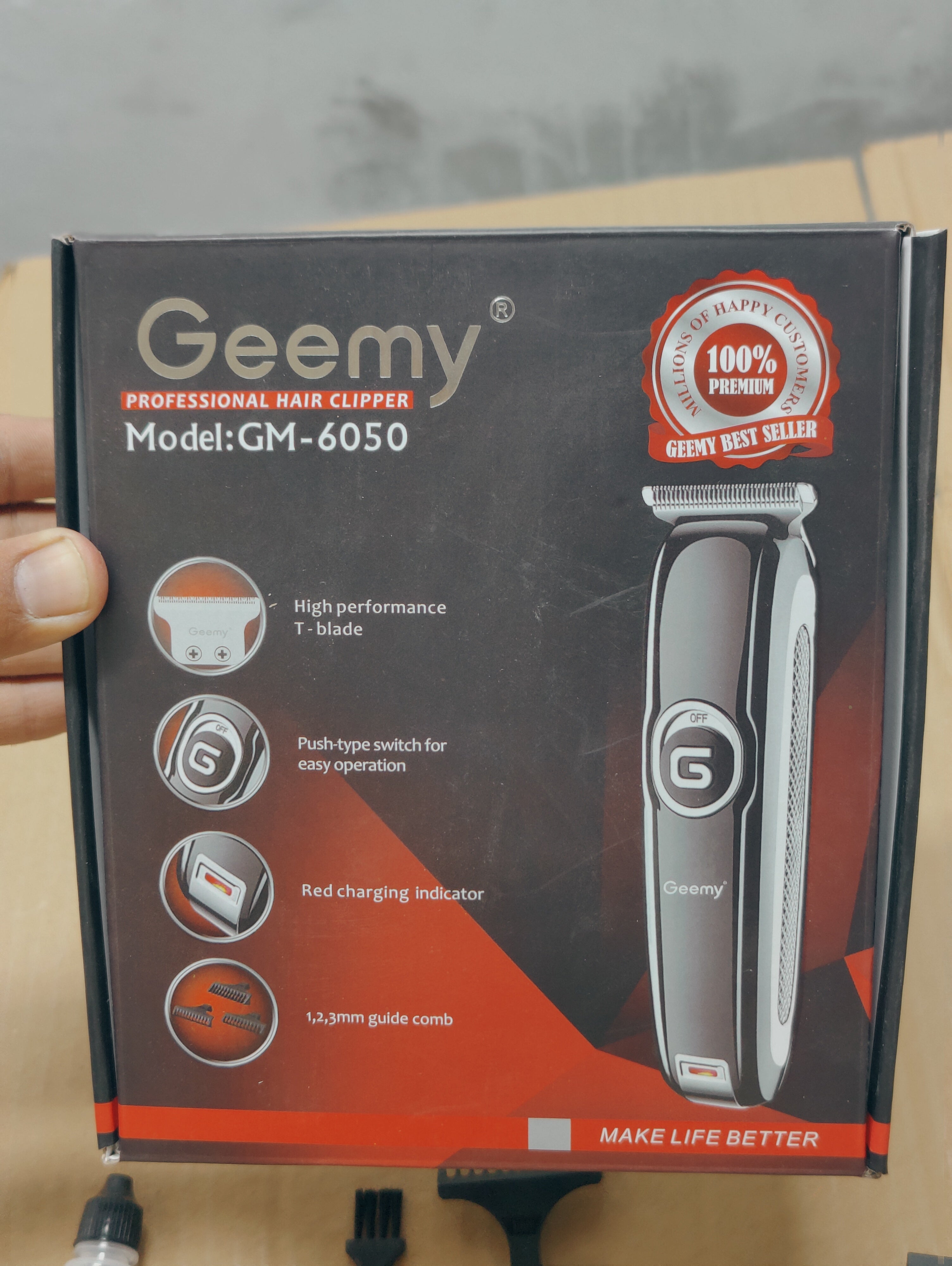 Geemy Gm6050 Professional Men Hair Trimmer