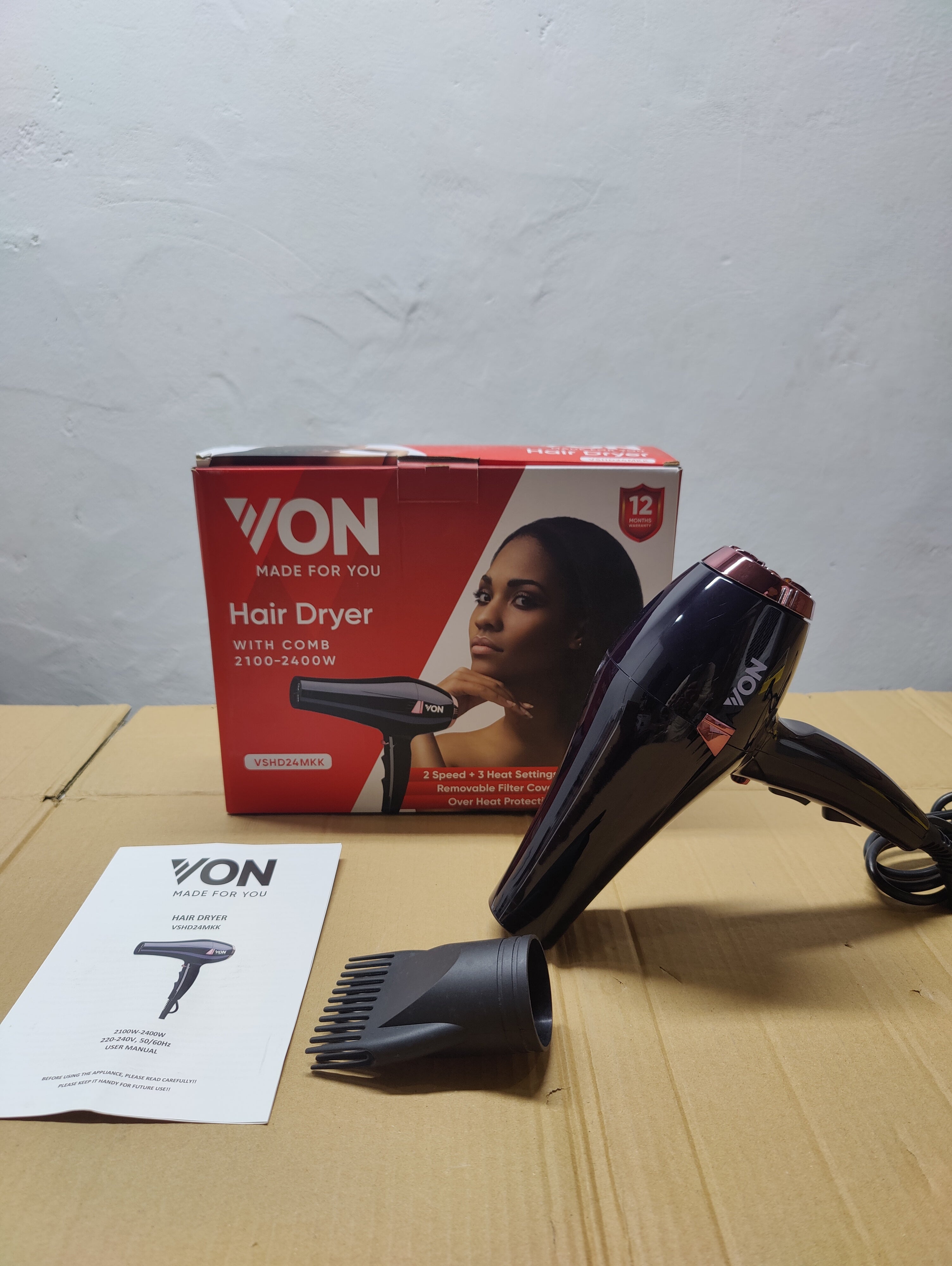 Von Hair Dryer VSHD24MKK