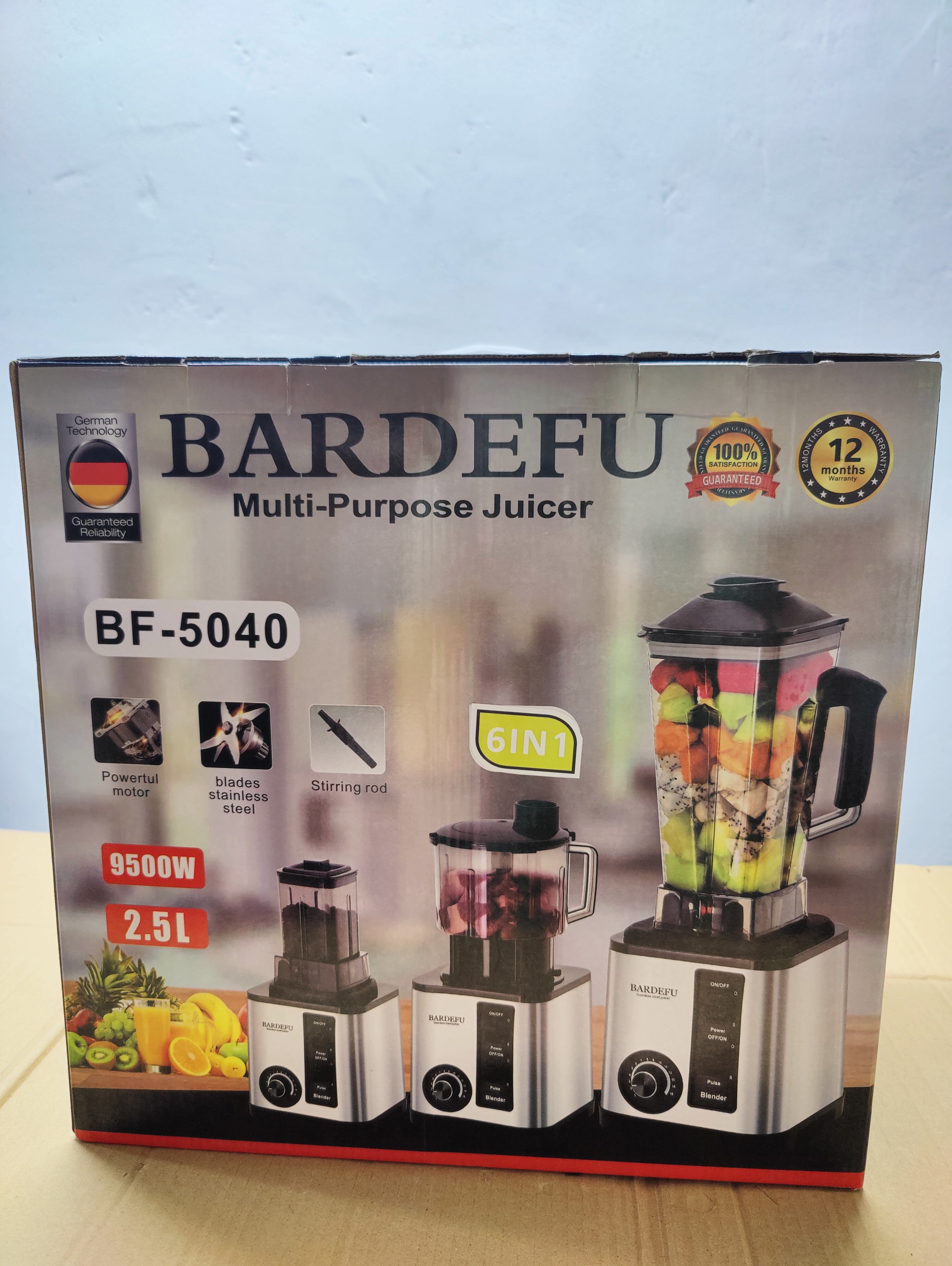 BARDEFU 6 in 1 Multipurpose Blender Set - Model 5040