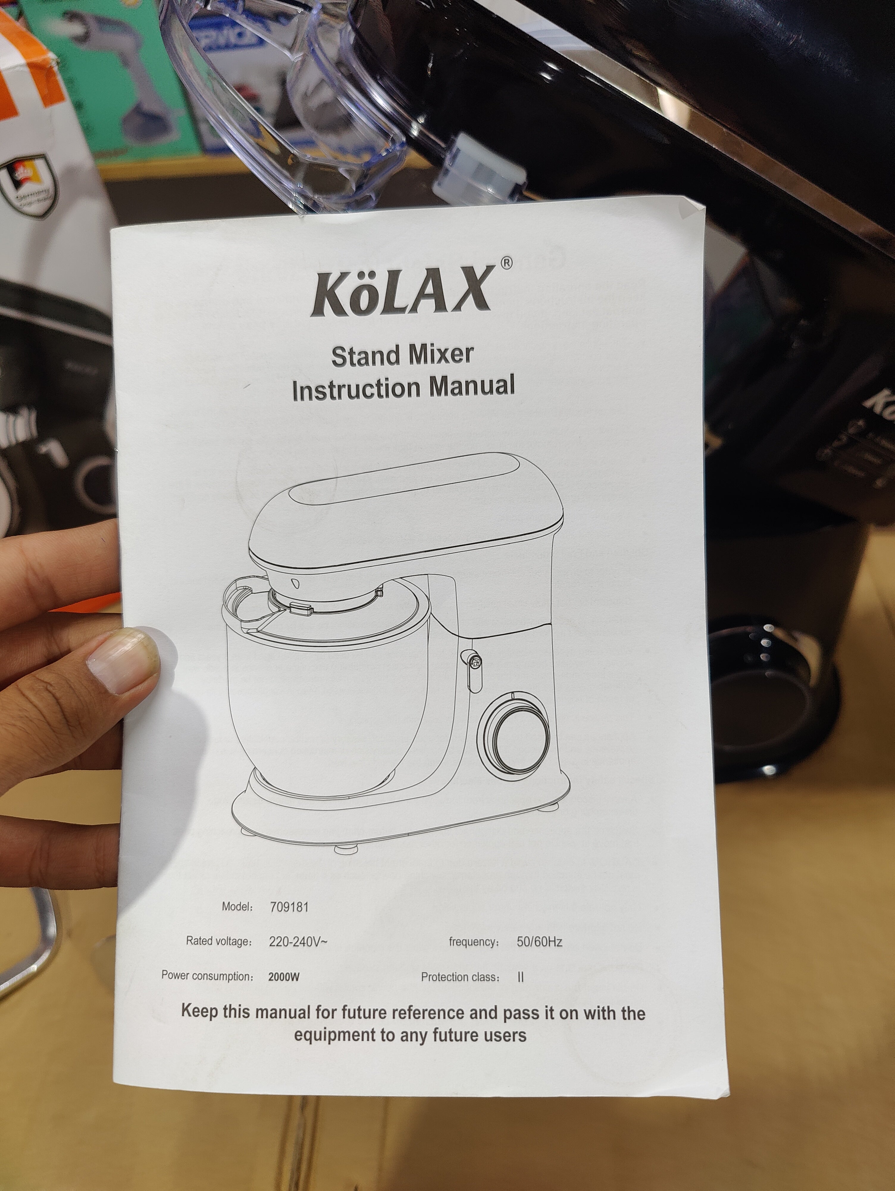 KOLAX Stand Mixer 7.8L