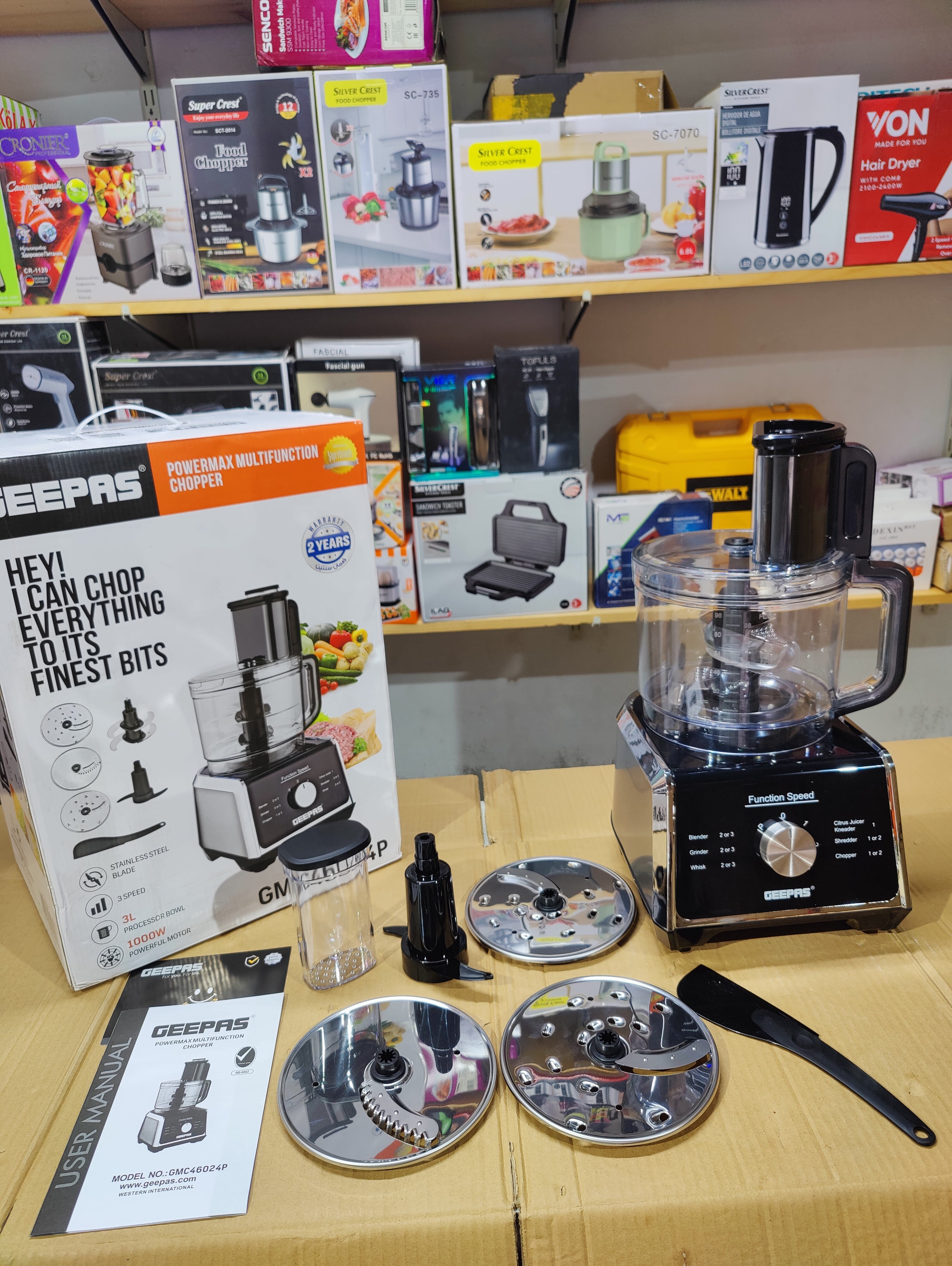 Geepas Powermax Multifunction Chopper GMC46024P