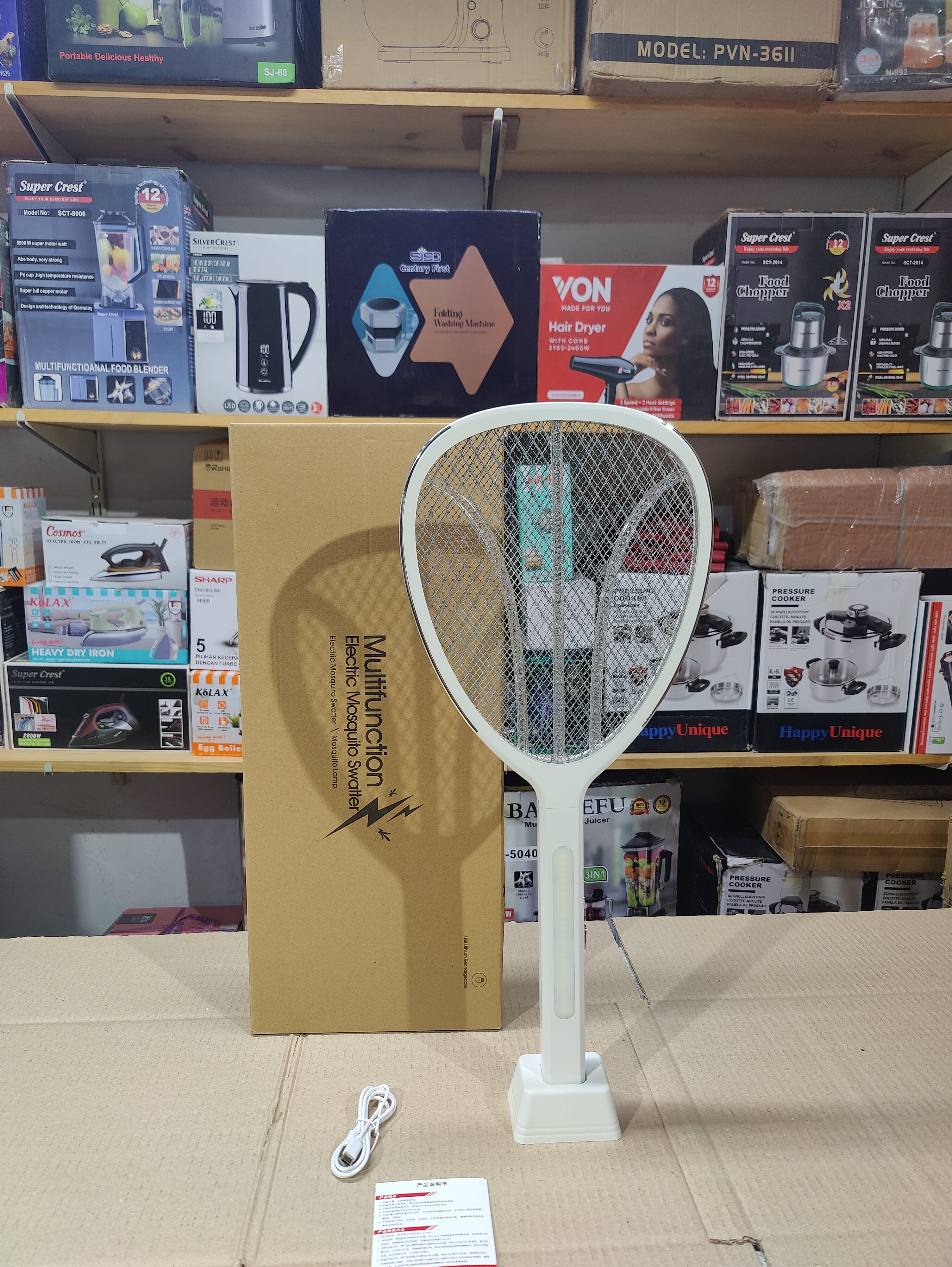 Dual Use Electric Mosquito Swatter