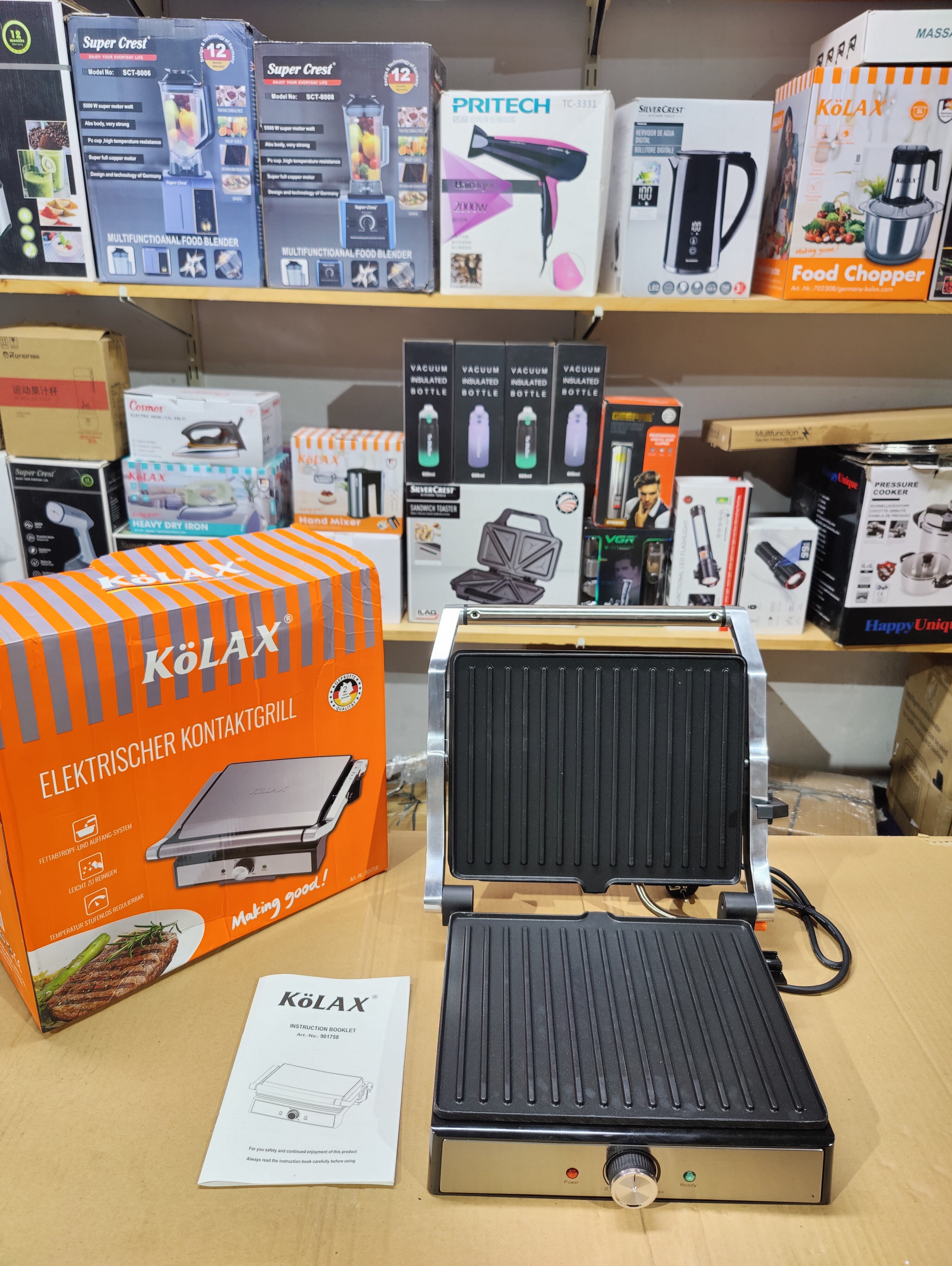 Imported Kolax Large Size Electric Contact Grill