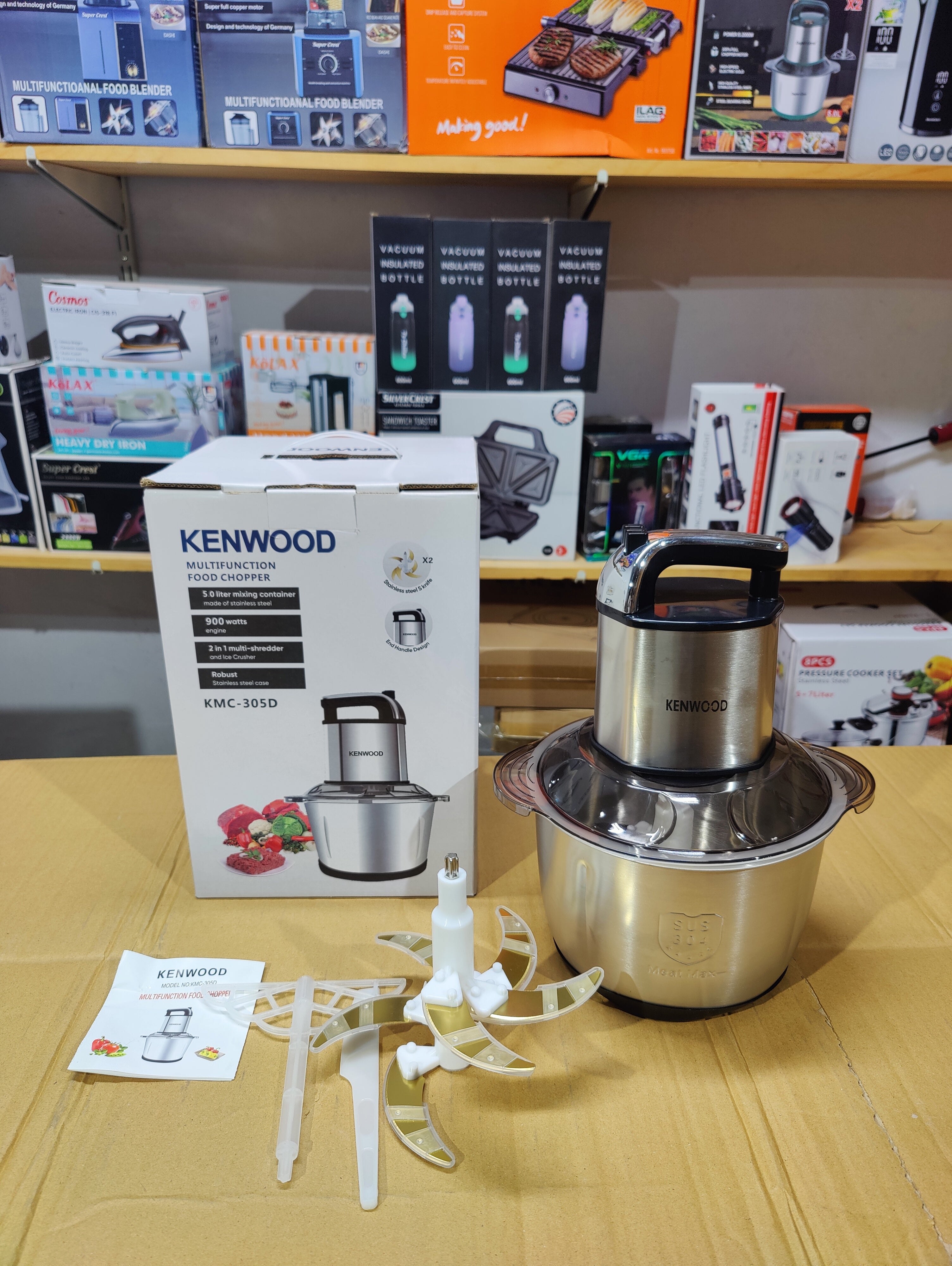 Kenwood Electric Meat Chopper 5L With 6Blades 3 Speeds Level