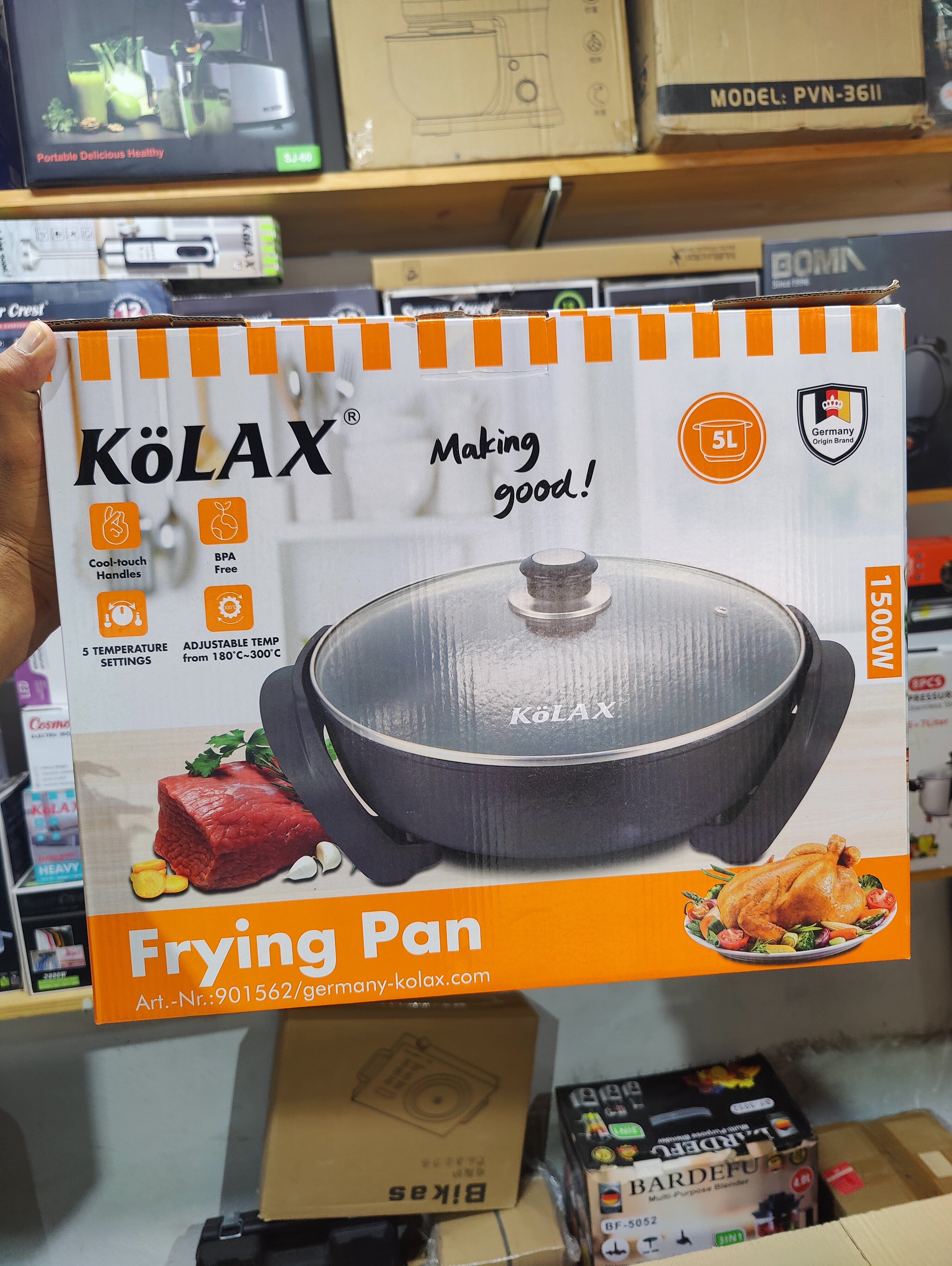 Kolax 5L Electric Frying Pan