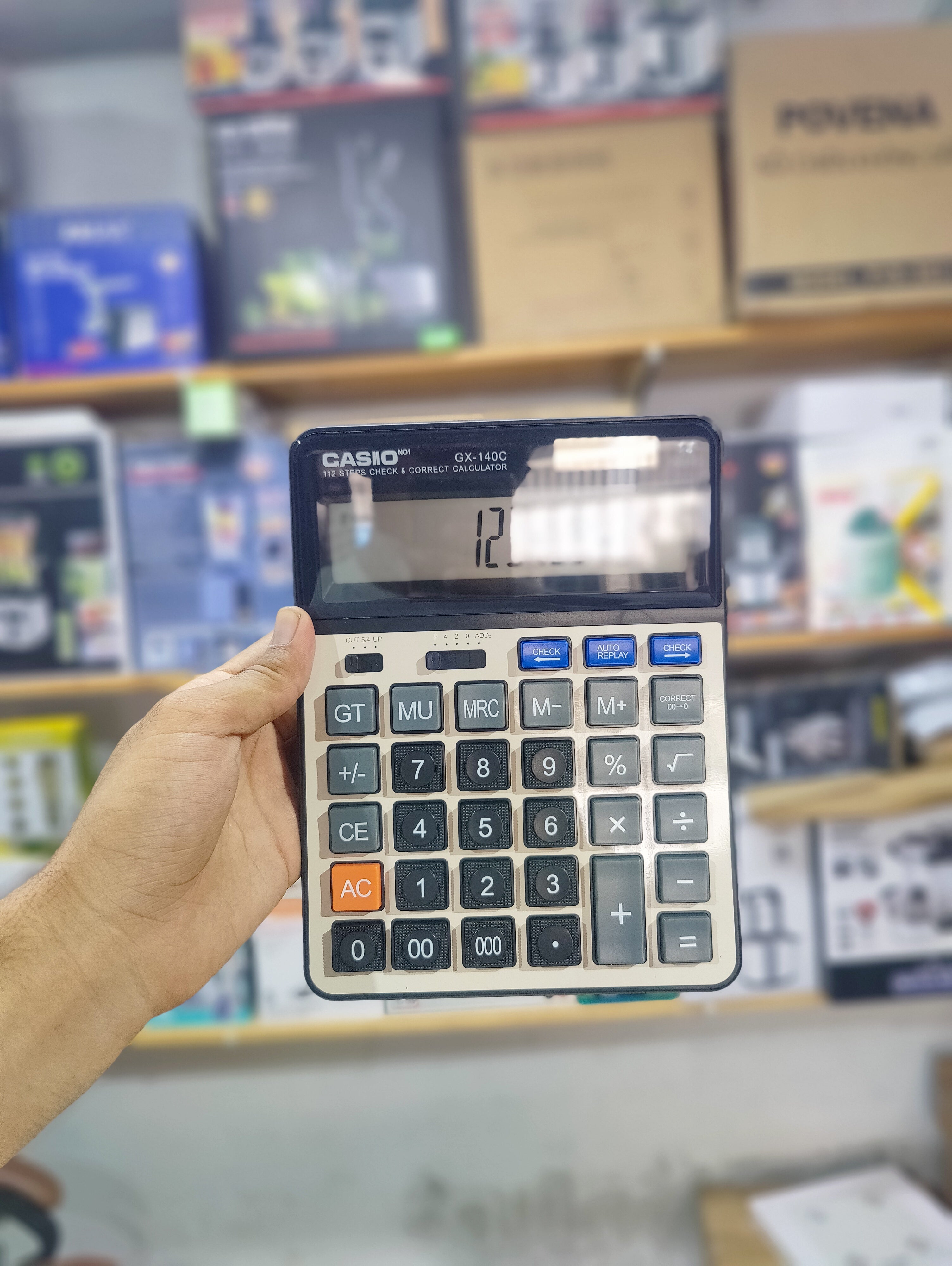 Imported Casio Calculator with Decimal and Rounding Selectors