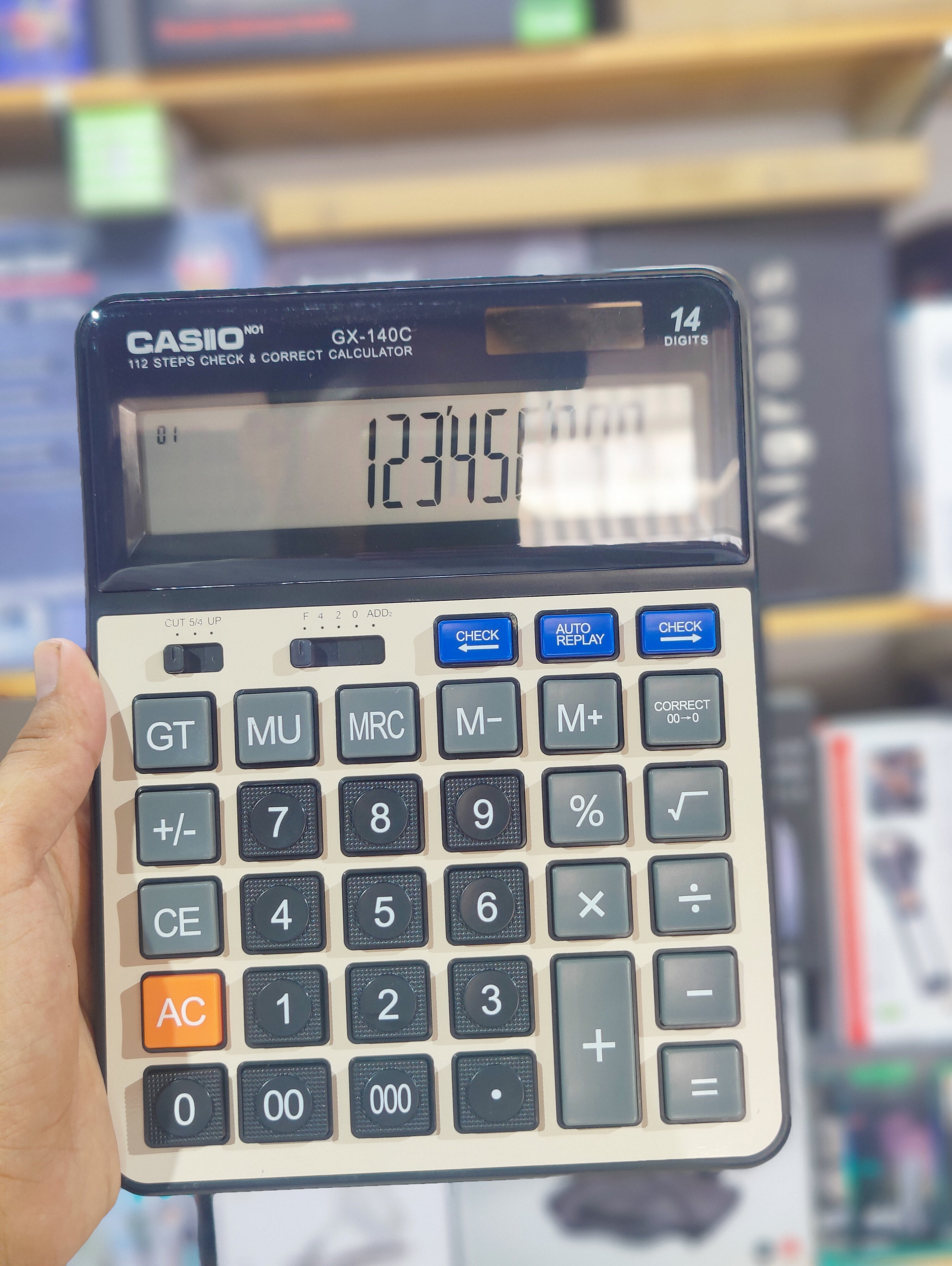 Imported Casio Calculator with Decimal and Rounding Selectors