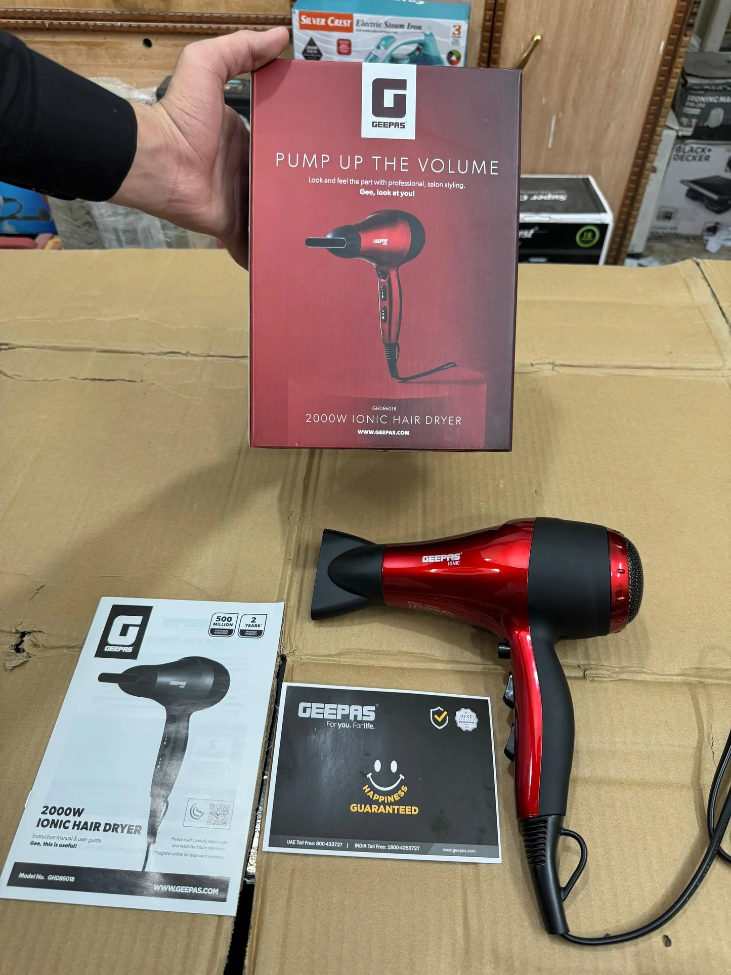 Geepas Ionic Hair Dryer GHD 86018