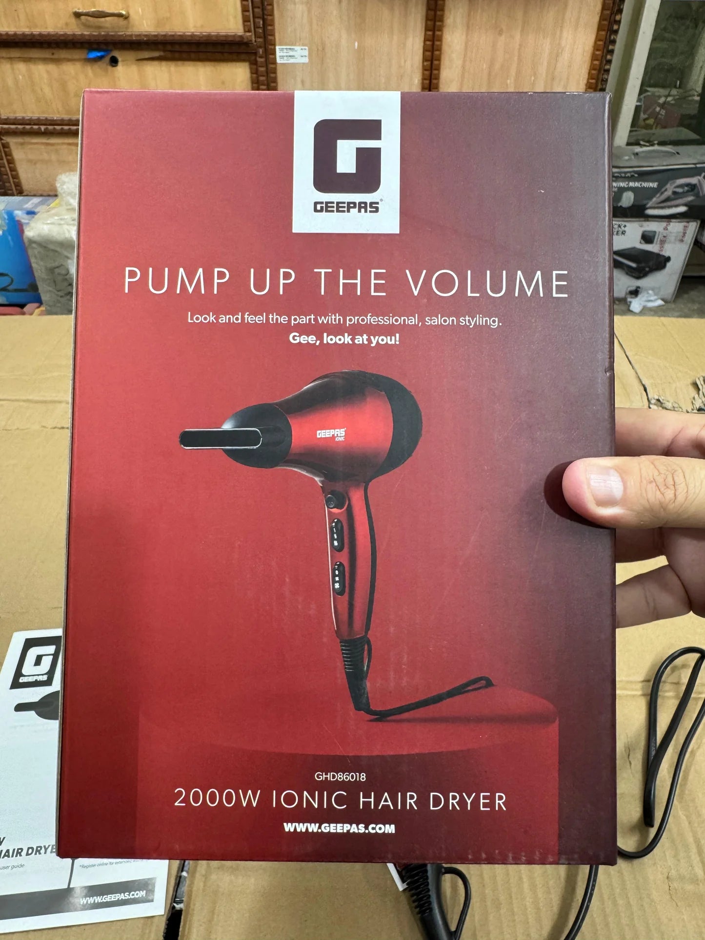 Geepas Ionic Hair Dryer GHD 86018