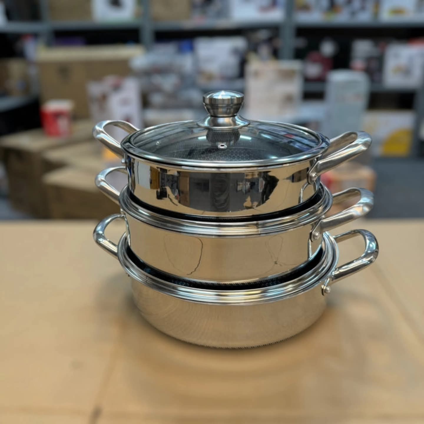 Imported Honey Comb Deep Open Cookware Set