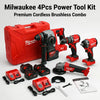 Milwaukee 4 in 1 Drill Machine Set Tool kit Set