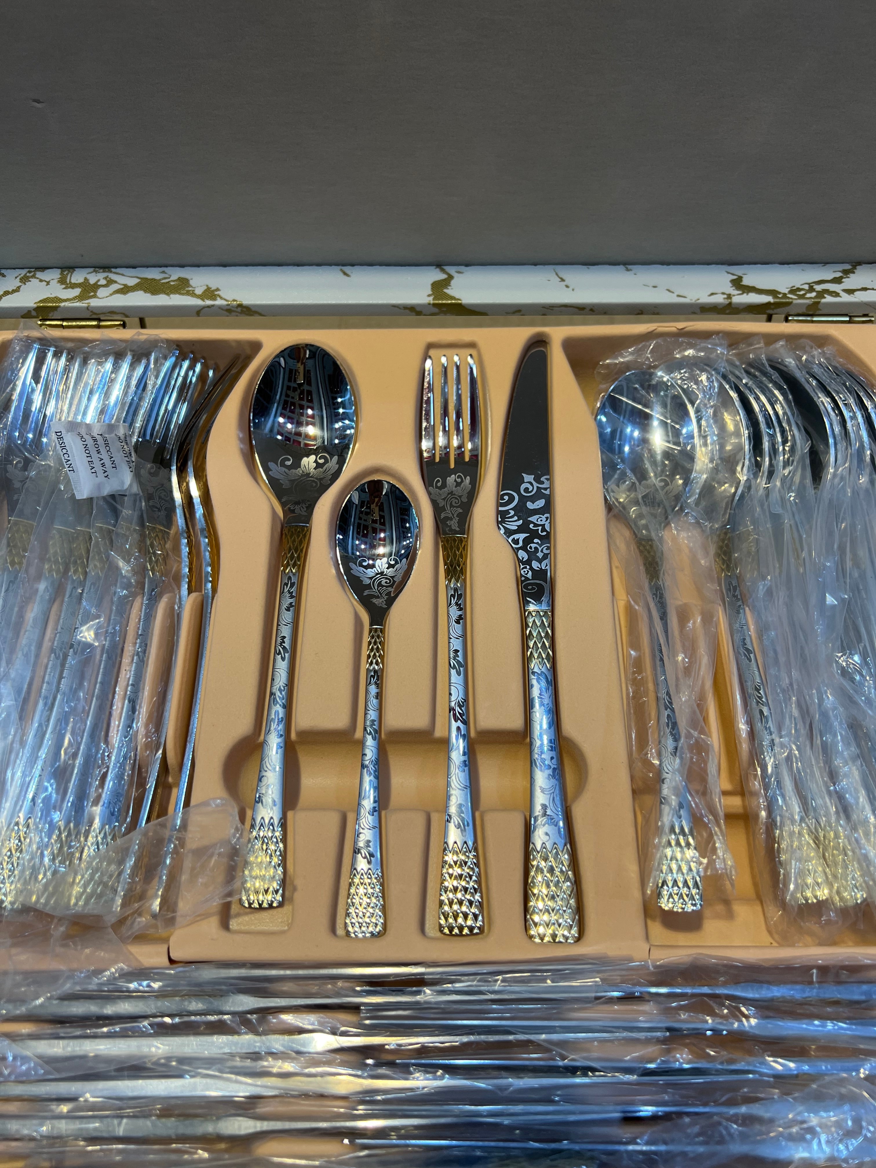 AYD and Tisa 84 PiecesPremium Quality Cutlery Set