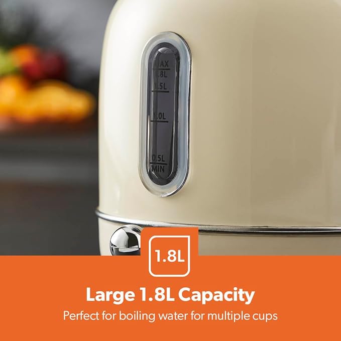 Geepas Retrovive 1.8L Stainless Steel Kettle 38074