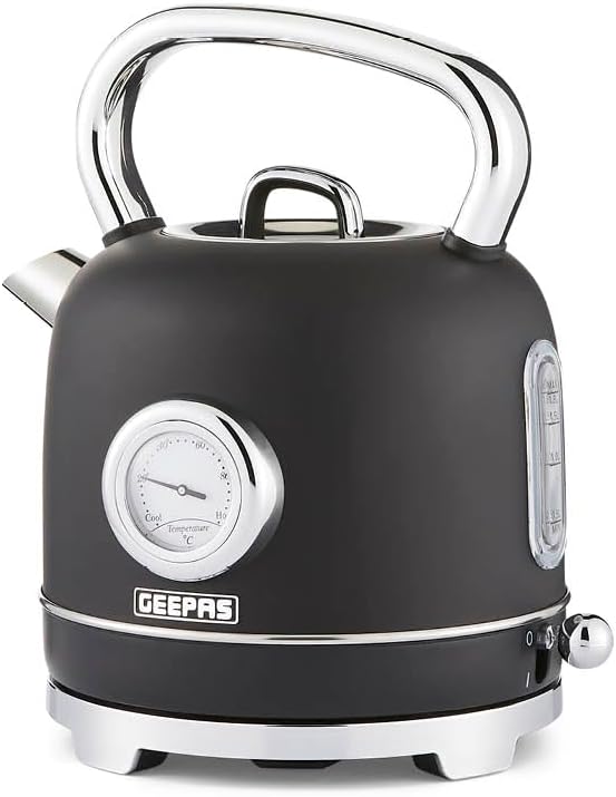Geepas Retrovive 1.8L Stainless Steel Kettle 38074