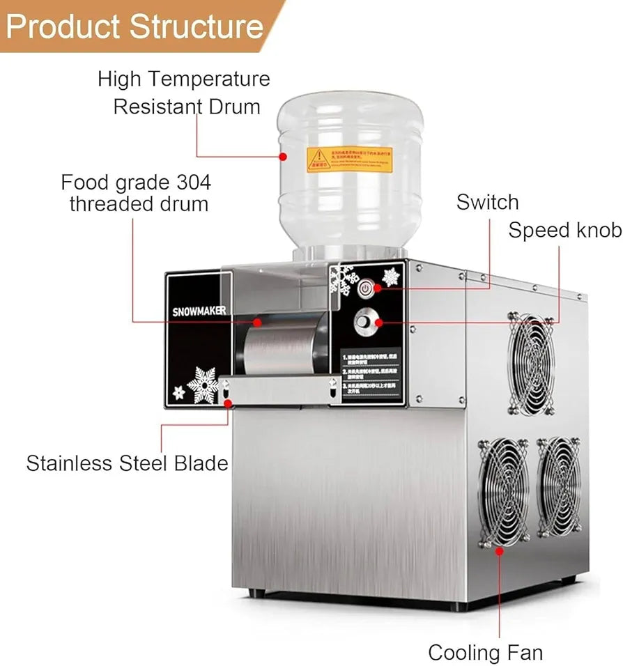 Snowflake Ice Maker Machine