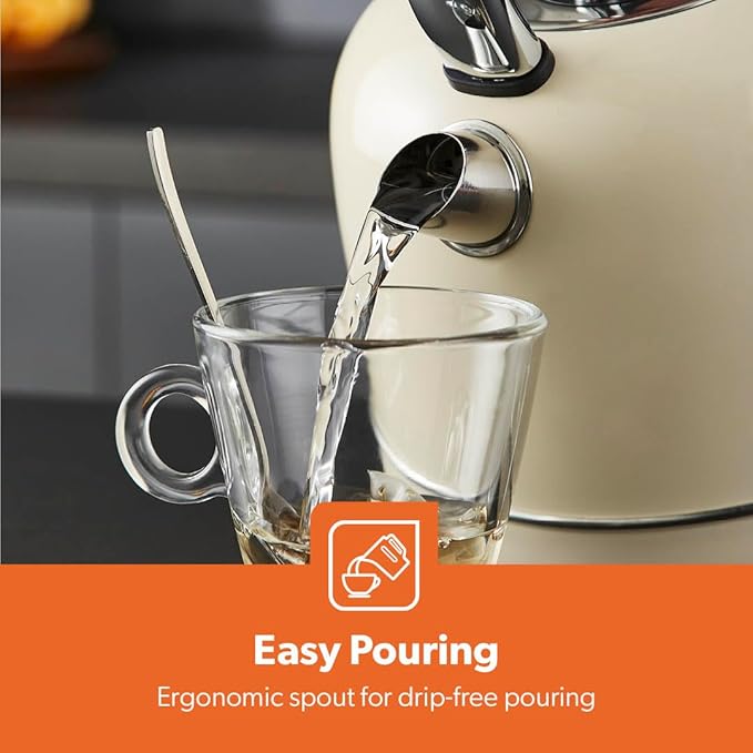 Geepas Retrovive 1.8L Stainless Steel Kettle 38074