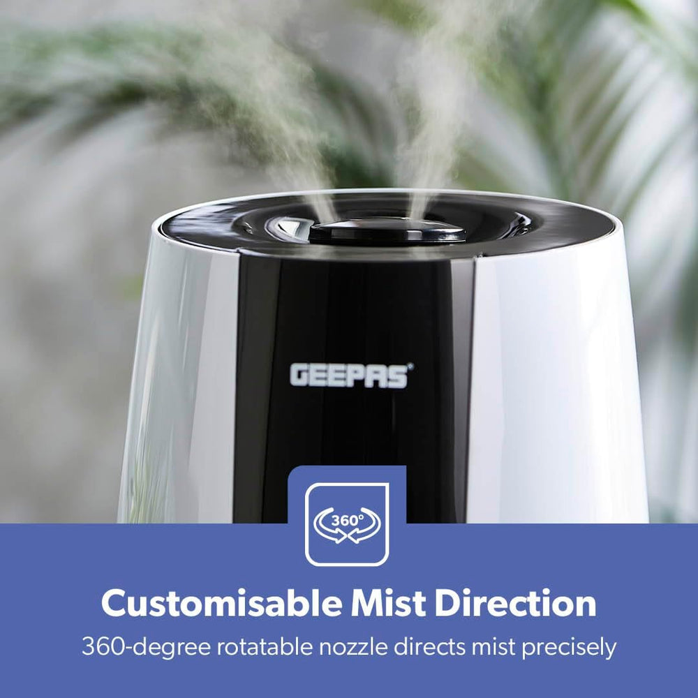 GEEPAS 2.6L Ultrasonic Humidifier 63072uk