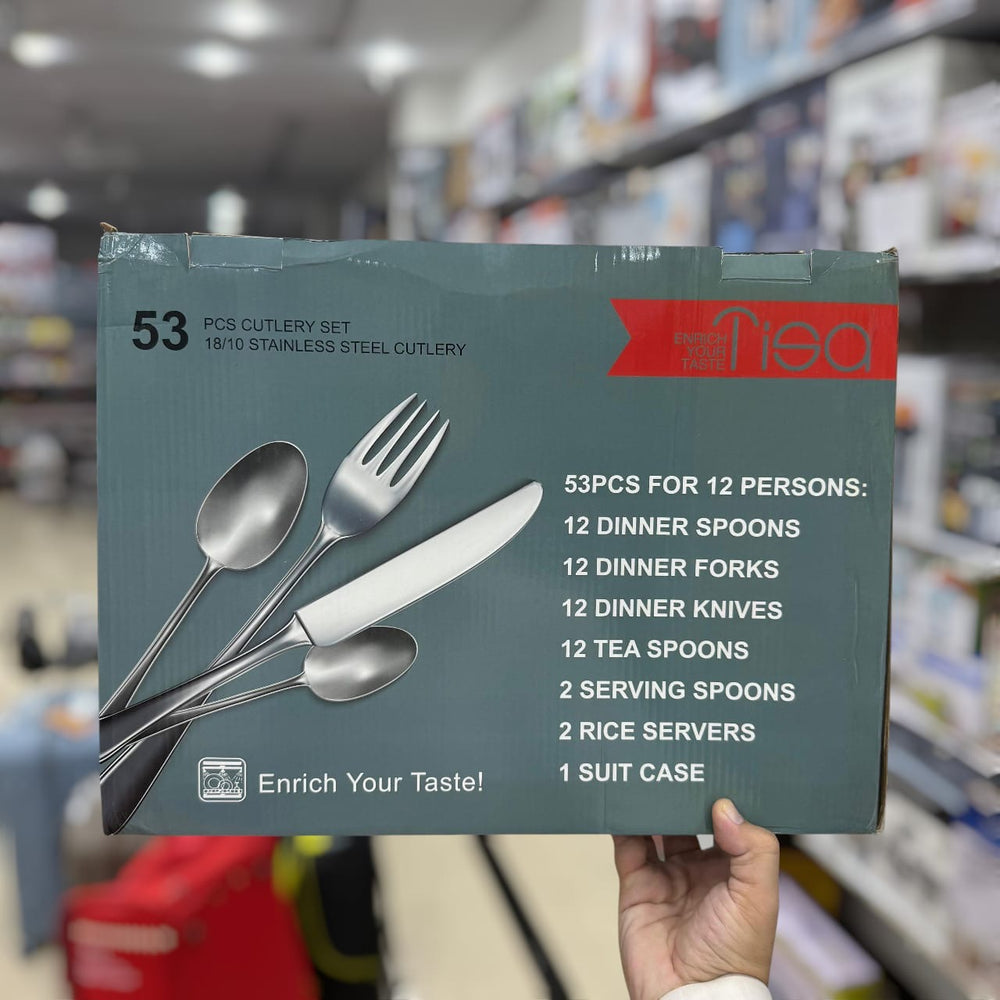 Tisa 53pcs 12 person Cutlery Set