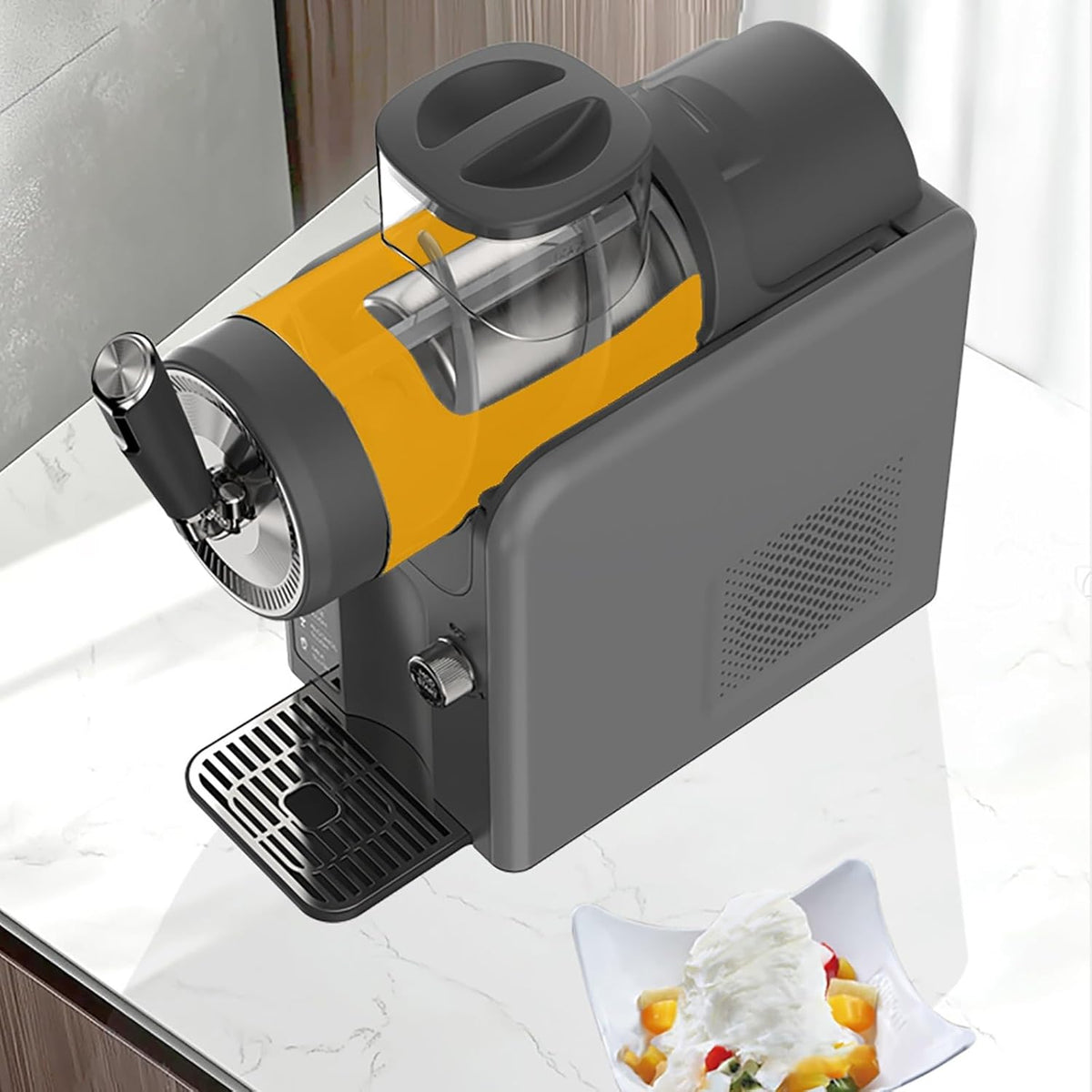 Slushie Machine with Self-Cleaning Function, No Ice Needed, 65 Oz Slushy Machine for Home, 5 Preset Programs Professional Frozen Drink Maker for Frappés, Ice Cream, Milkshakes