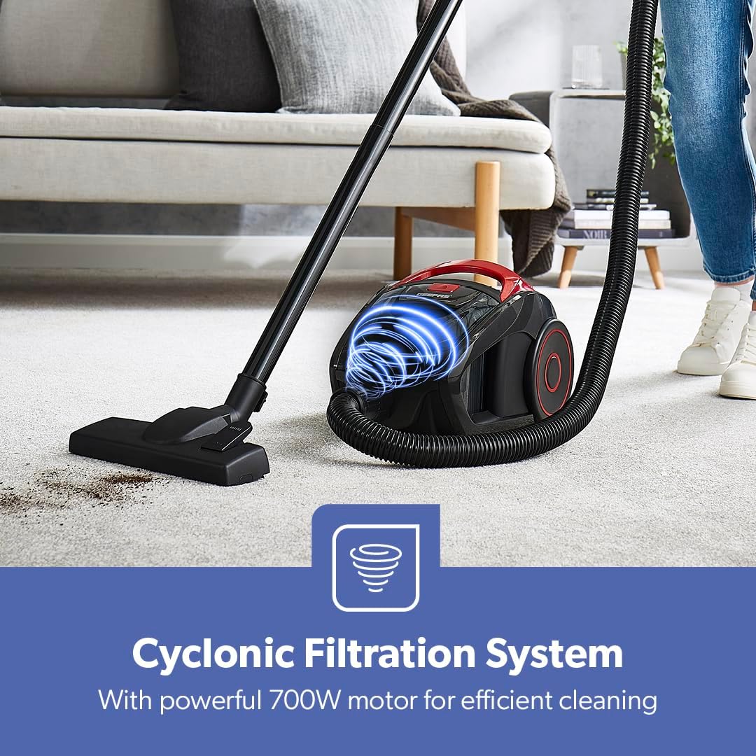 GEEPAS Bagless Cylinder Vacuum Cleaner GVC19035