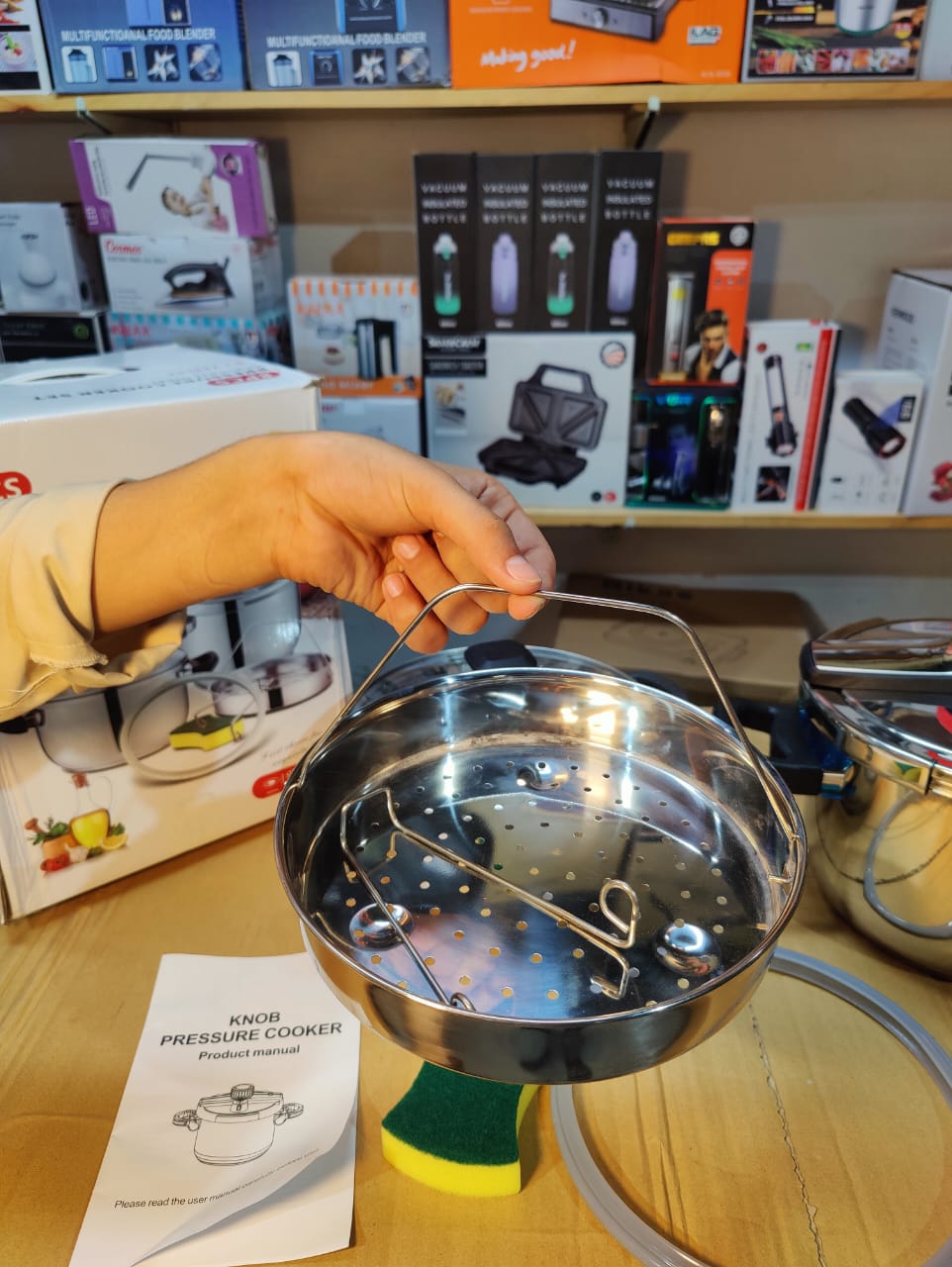 Imported Stainless Steel Automatic Pressure Cooker- 5L + 7L