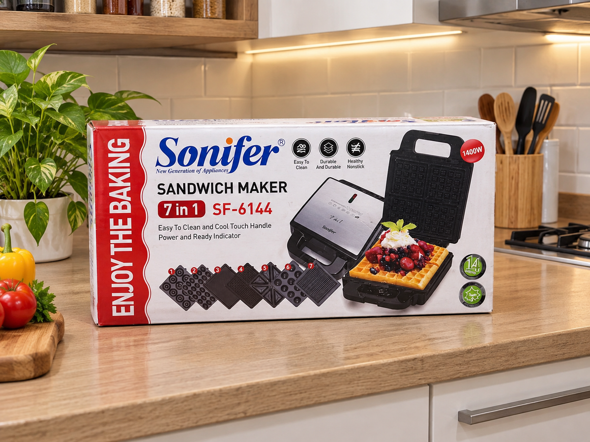 Sonifier SF-6144 Multi Function 7in 1 Sandwich Maker
