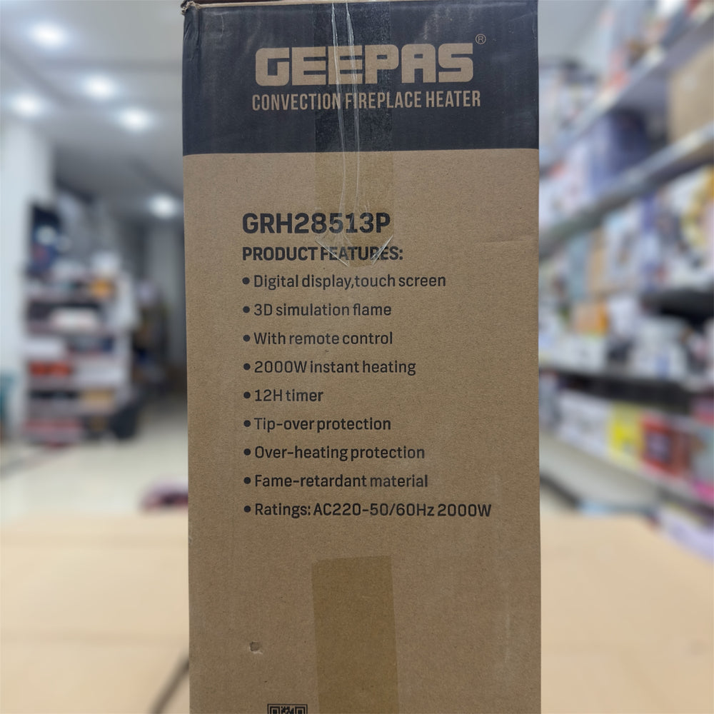 Geepas Convection Fireplace Heater 28513