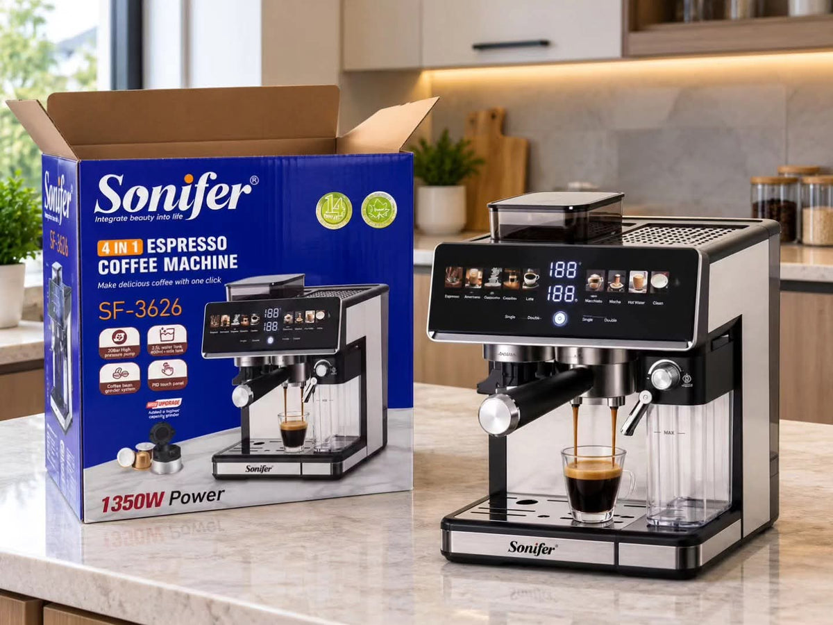 Sonifier 4-in-1 Espresso Coffee Maker with Grinder