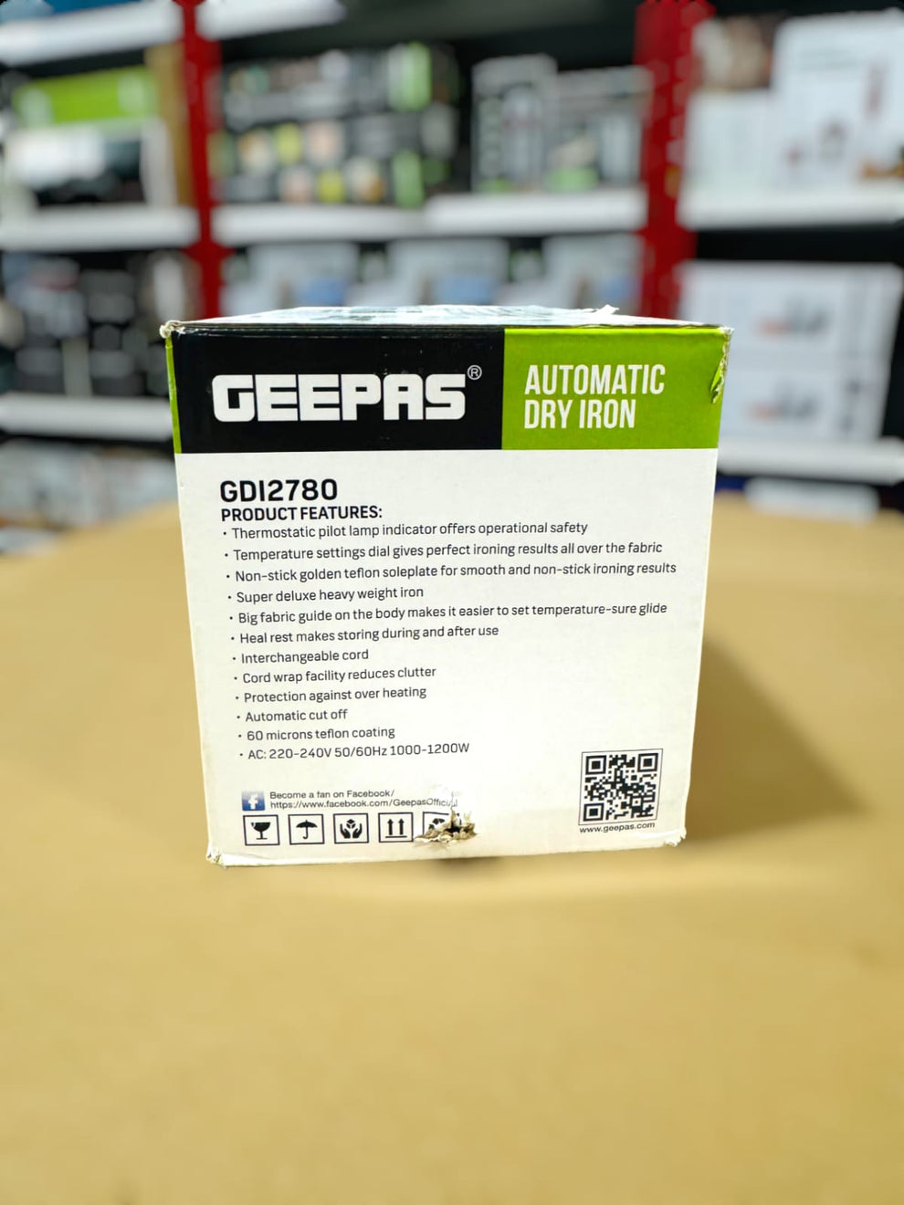 Geepas Heavy Dry Iron-2780