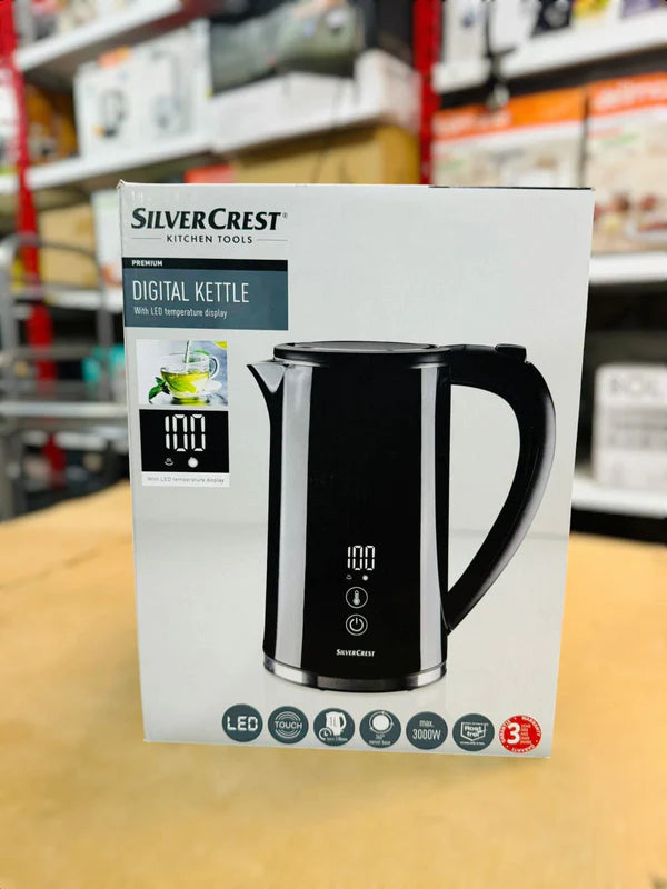 Silver Crest Digital Electric Kettle 1.7L