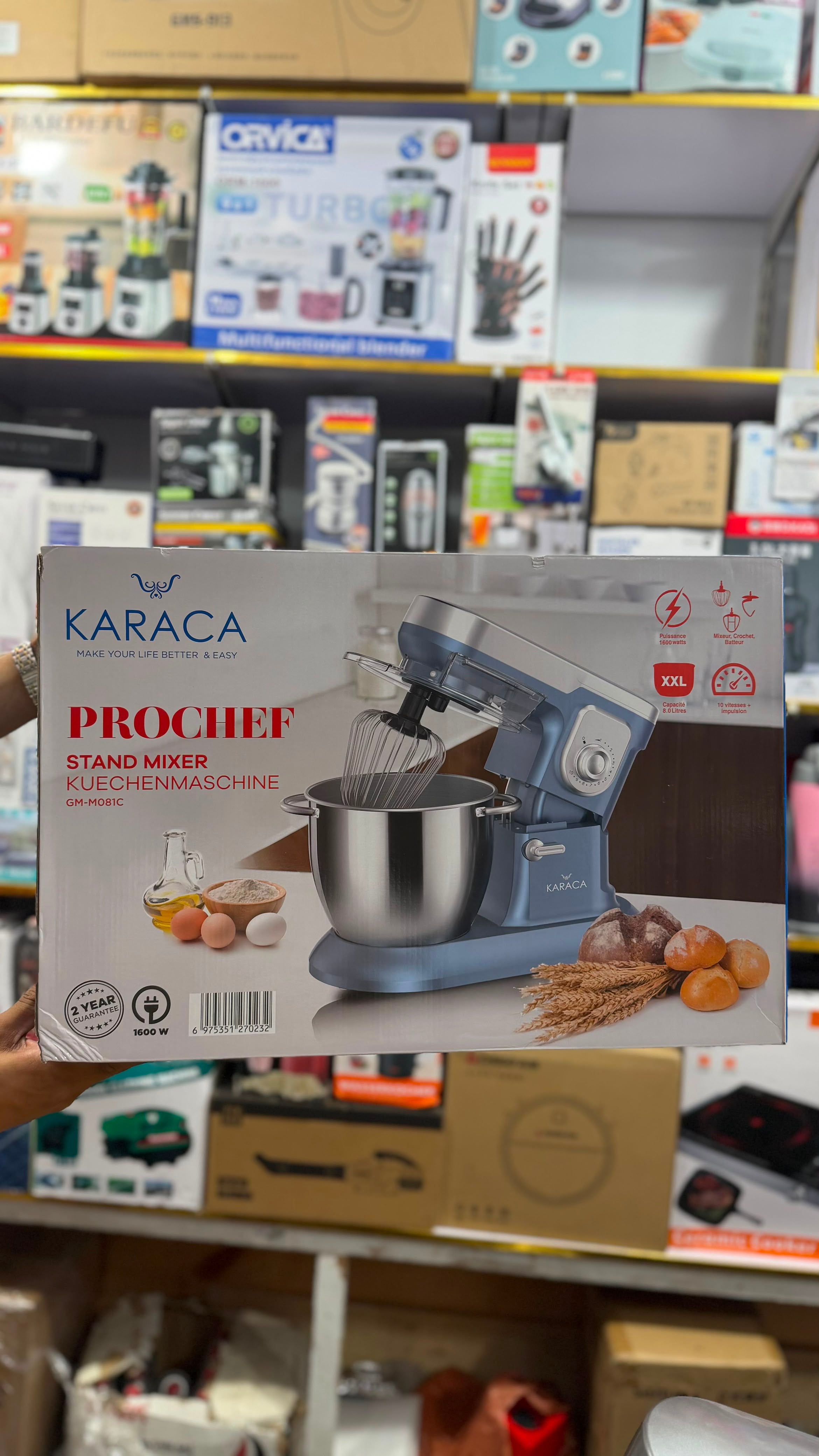 KARACA Prochef Stand Mixer 8L