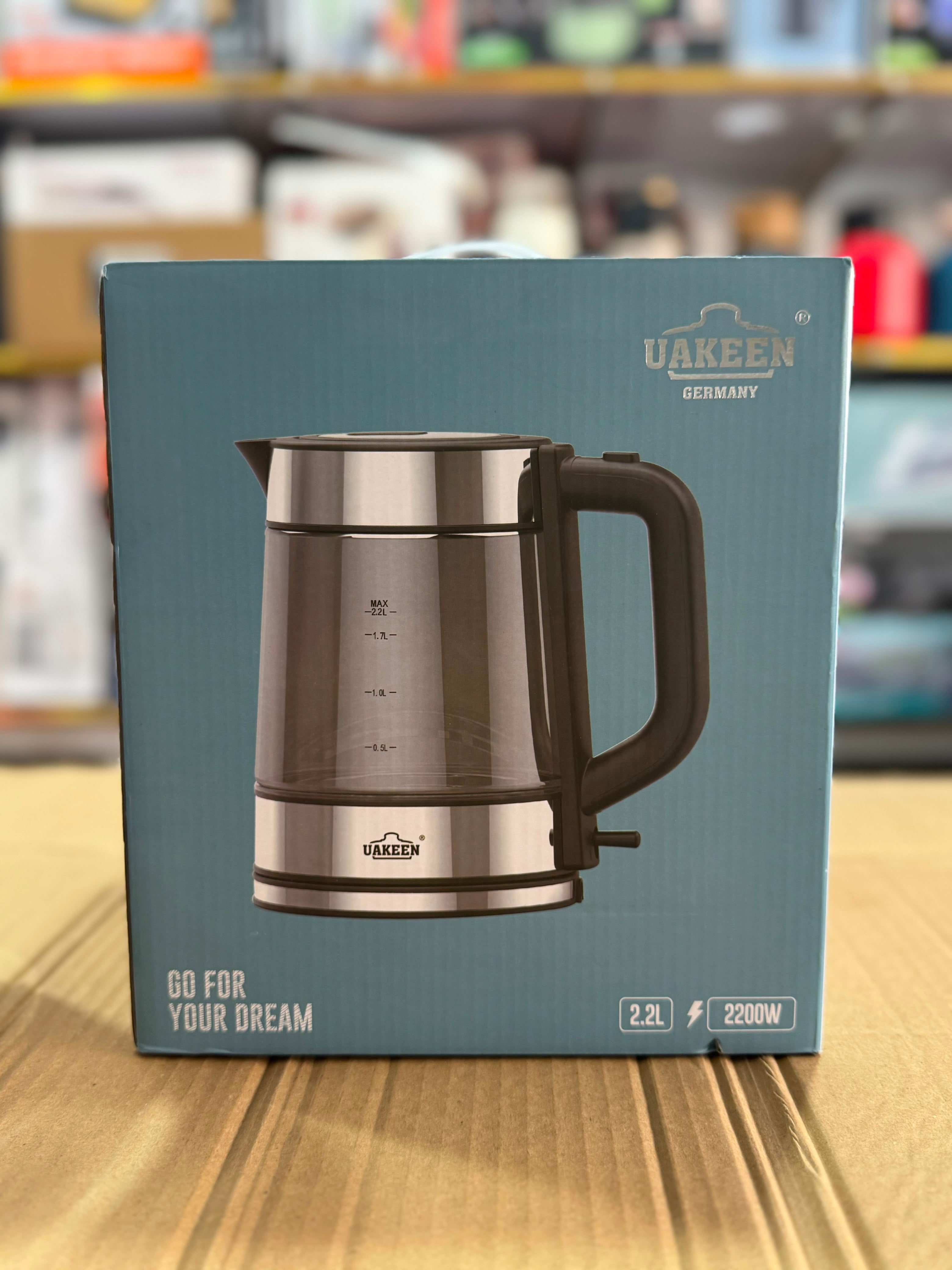 Uakeen Glass Electric Kettle ZL-006
