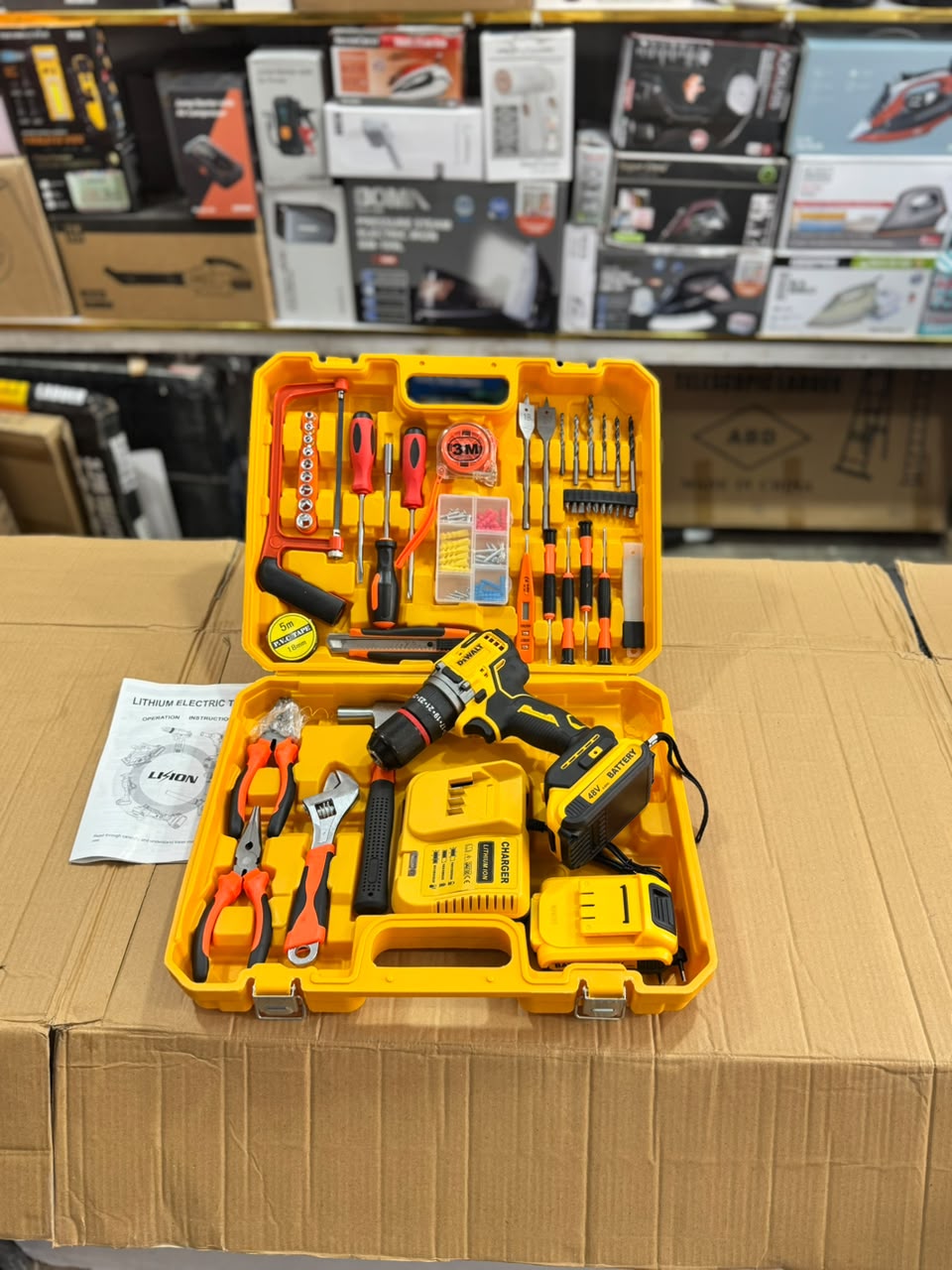Dewalt Brushless 48V Drill Machine Set 117 Pieces