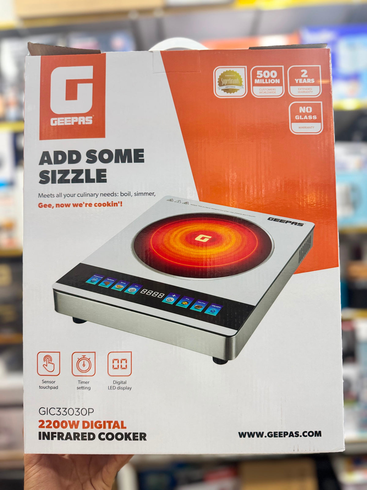 Geepas Digital Infrared Hot Plate 33030