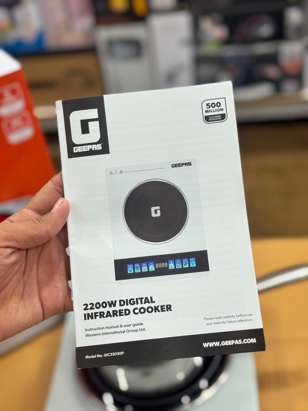 Geepas Digital Infrared Hot Plate 33030