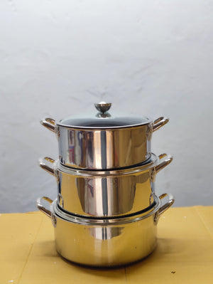 Imported Honey Comb Deep Open Cookware Set