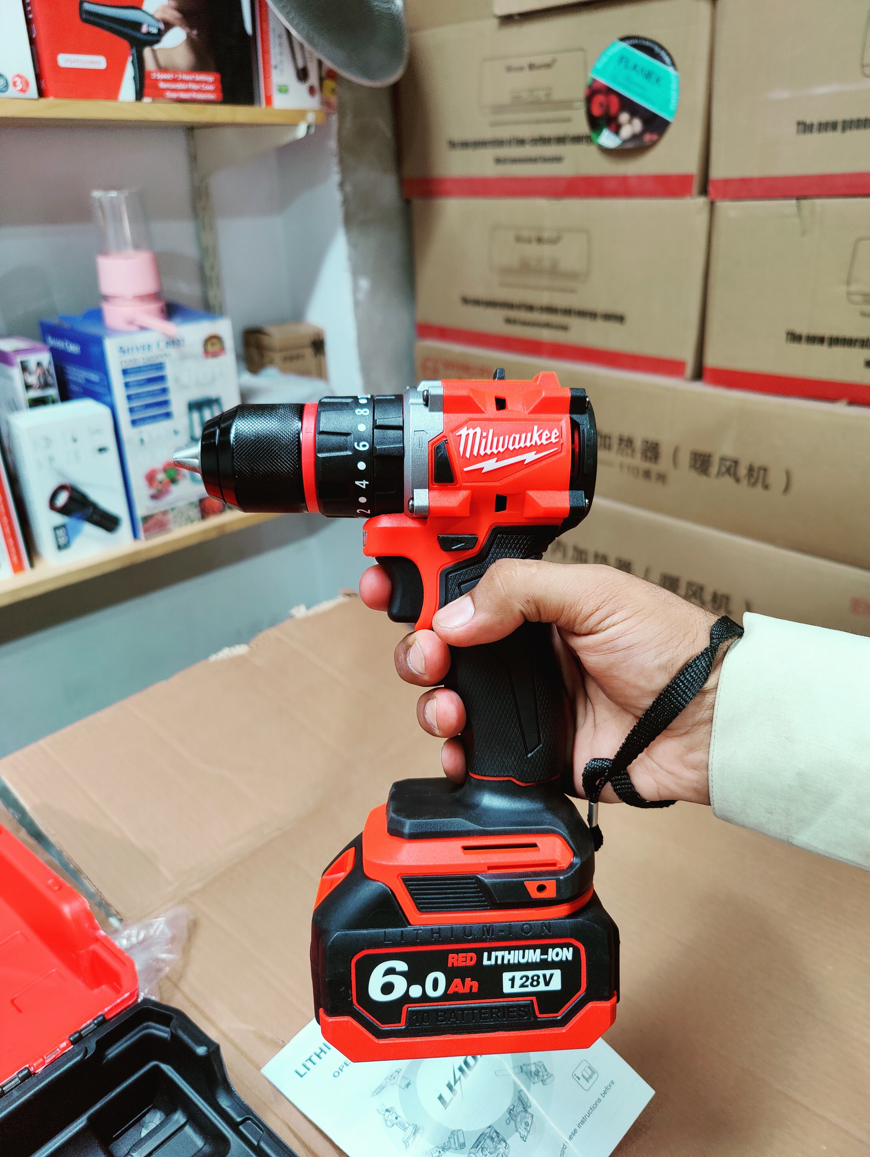 Milwaukee 128V Cordless Screwdriver & Power Tool Set with Storage Case