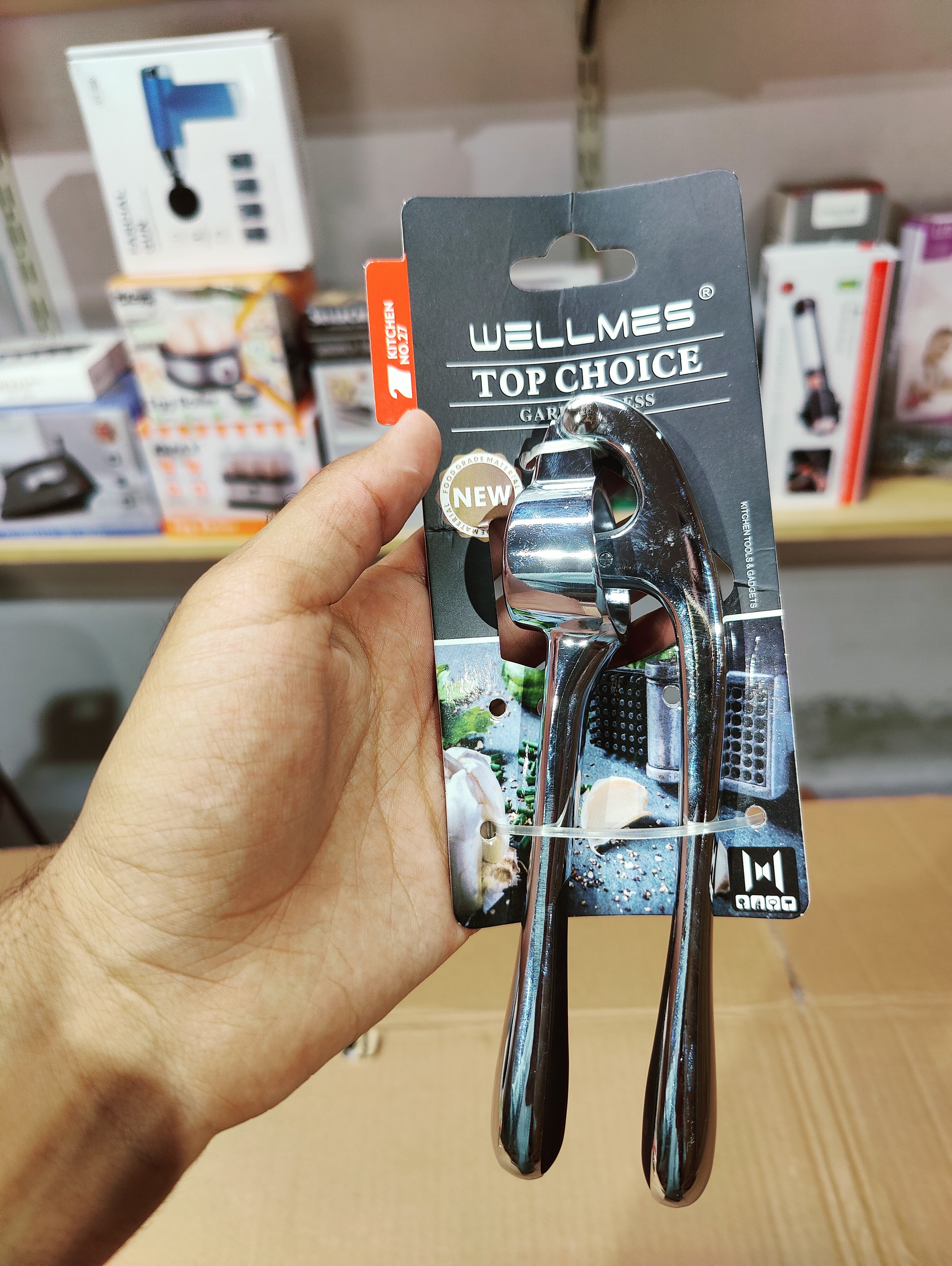 Wellmes Garlic Press Stainless steel