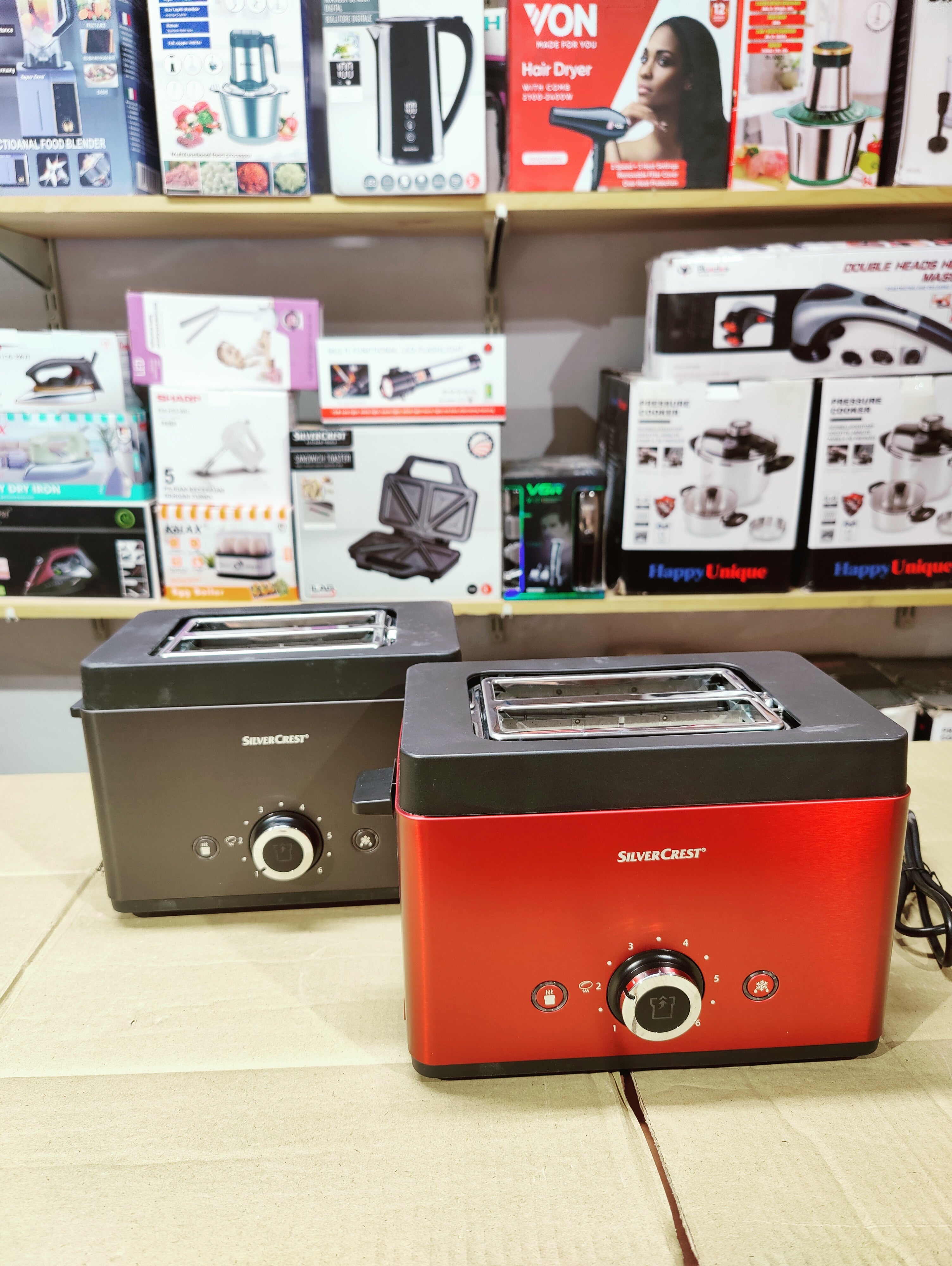 Imported Silver Crest Multifunction 2 Slice Bread Toaster with Warming Rack