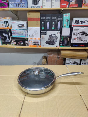 Imported Honeycomb Frypan Laser Crafted Pan with Lid