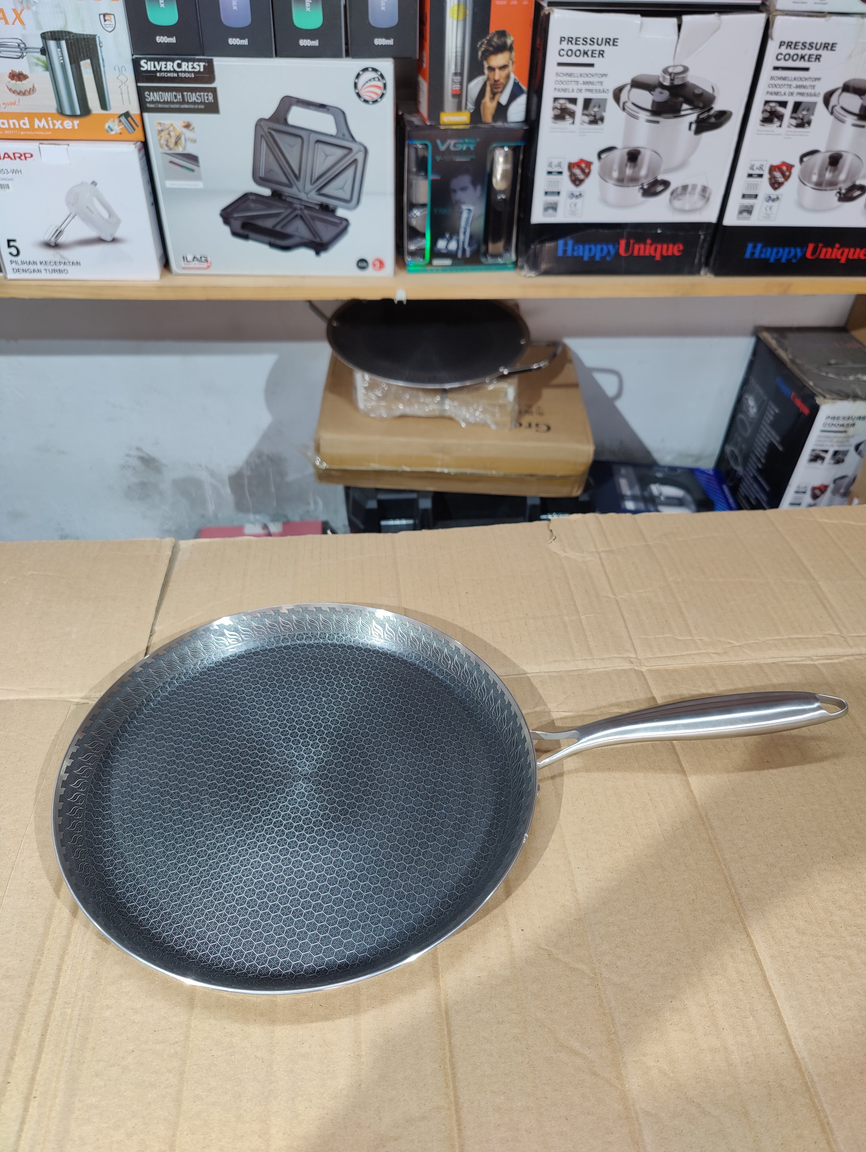 Laser Crafted Nonstick Honeycomb Tawa